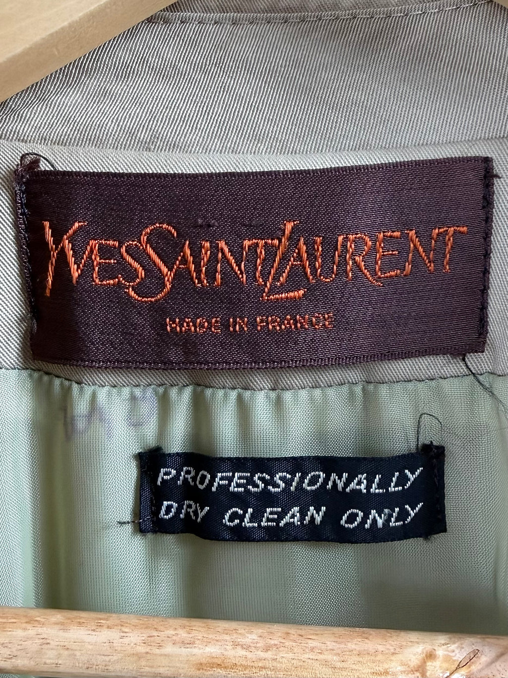 80's YVES SAINT LAURENT Classic Trench