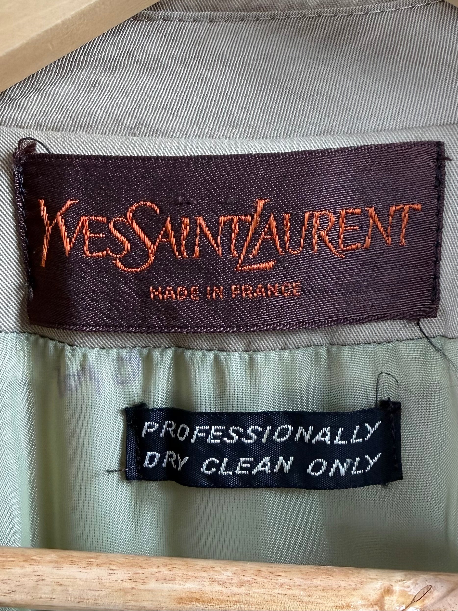 80's YVES SAINT LAURENT Classic Trench