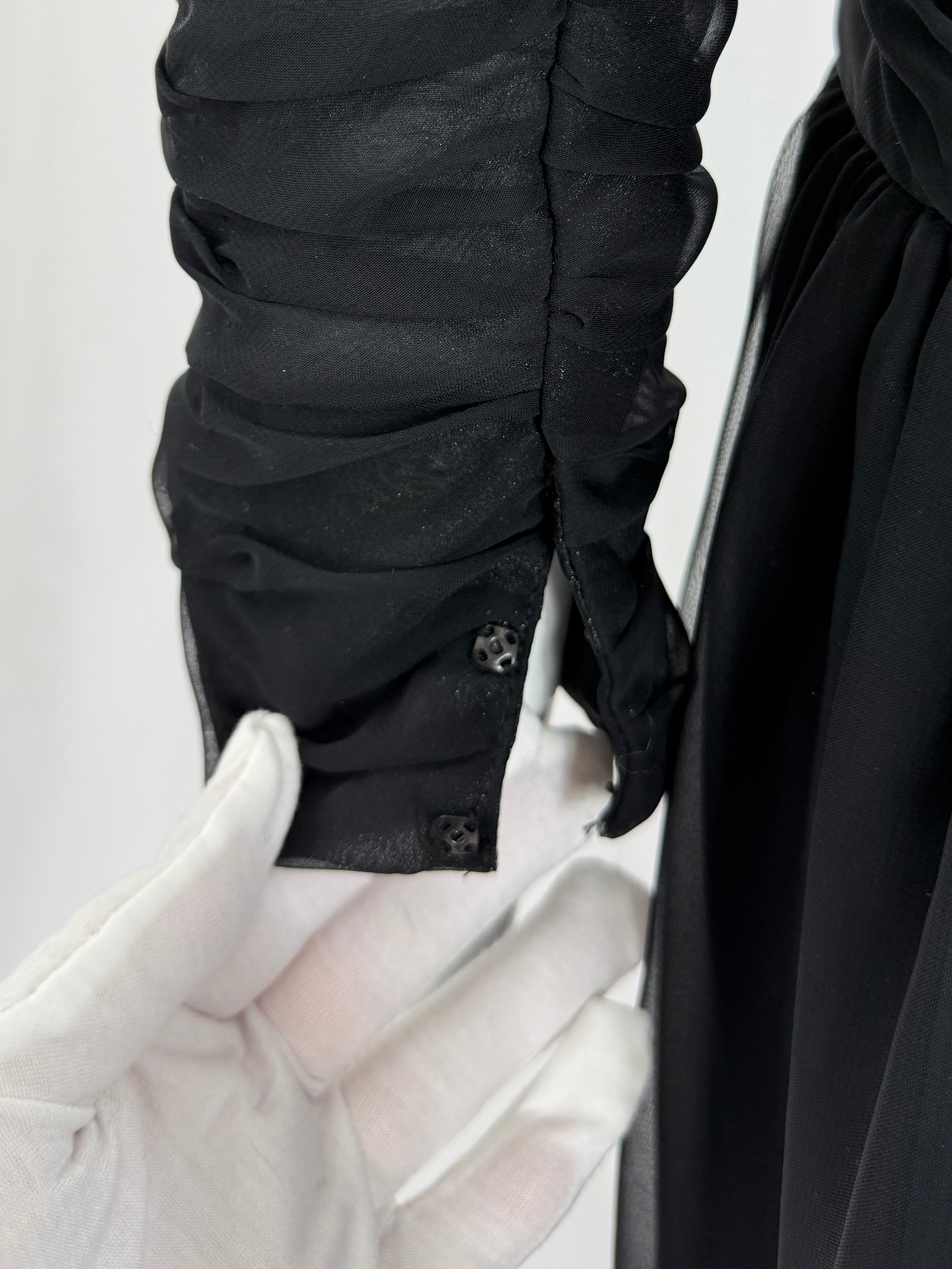 80's VICTOR COSTA Ruched Dress
