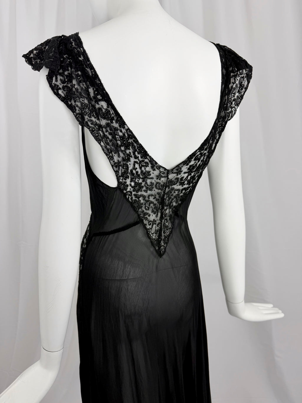 1940's Bias Cut Silk Slip Dress