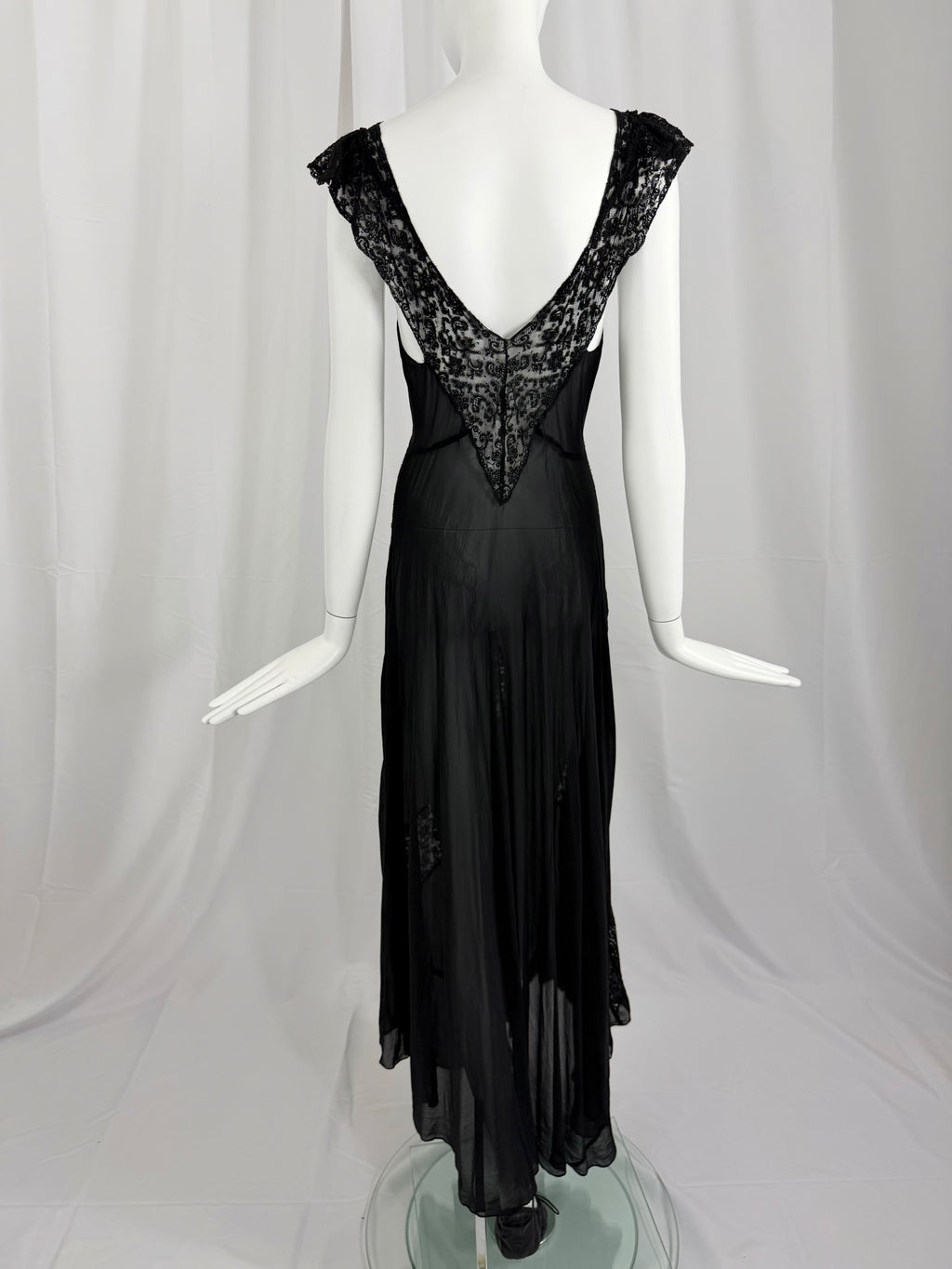 1940's Bias Cut Silk Slip Dress