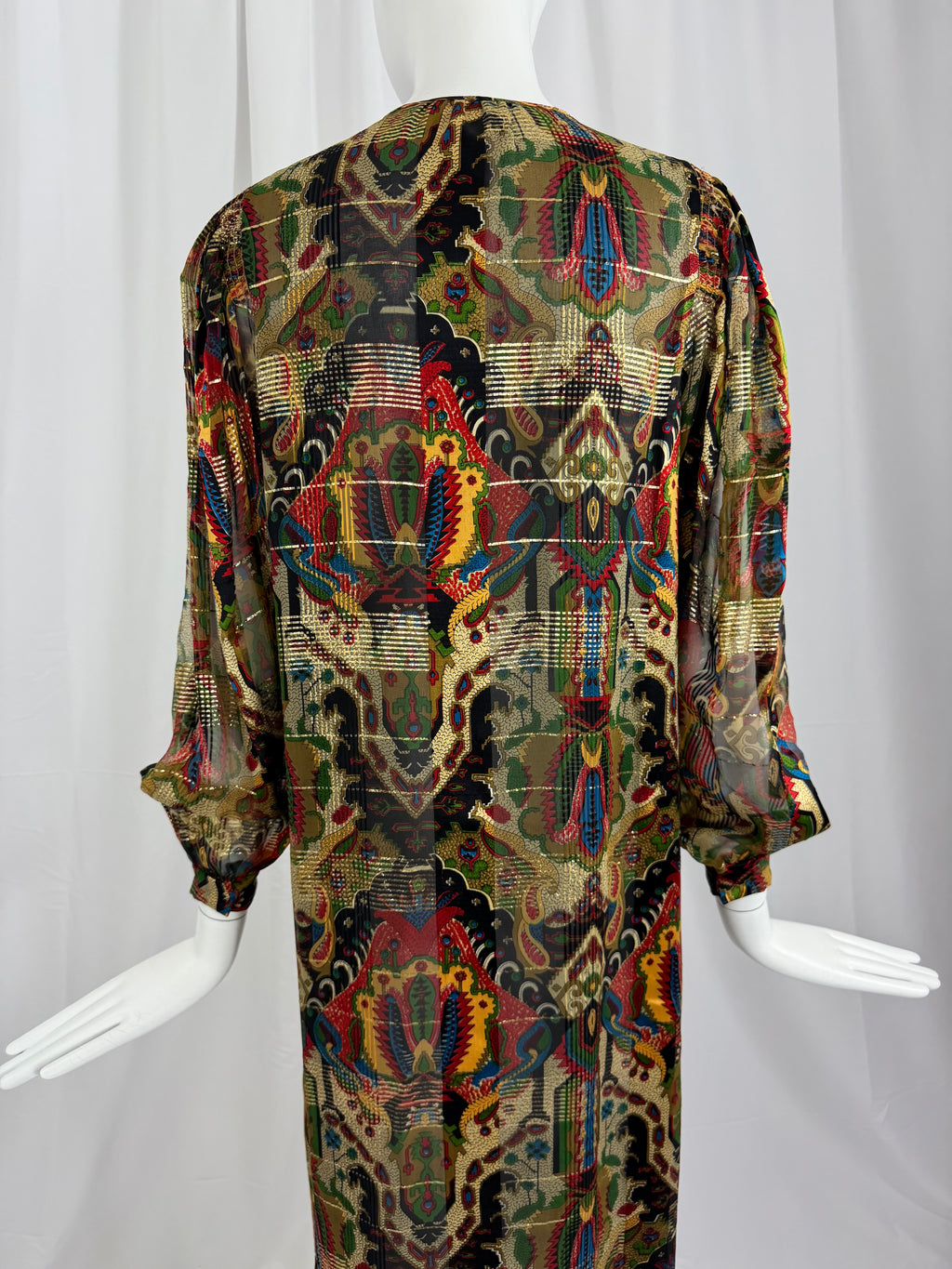 70's OSCAR DE LA RENTA Silk Dress