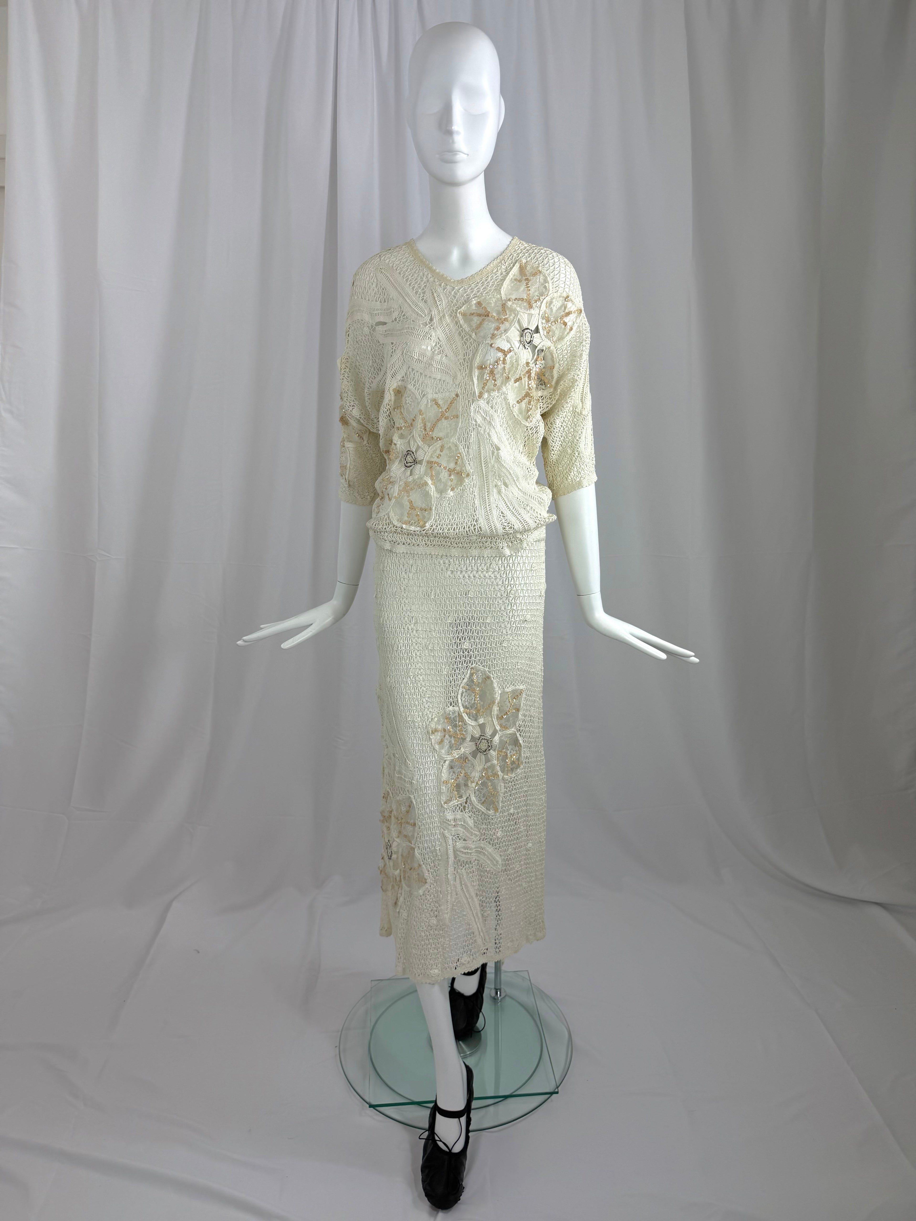 White Crochet Lace Dress