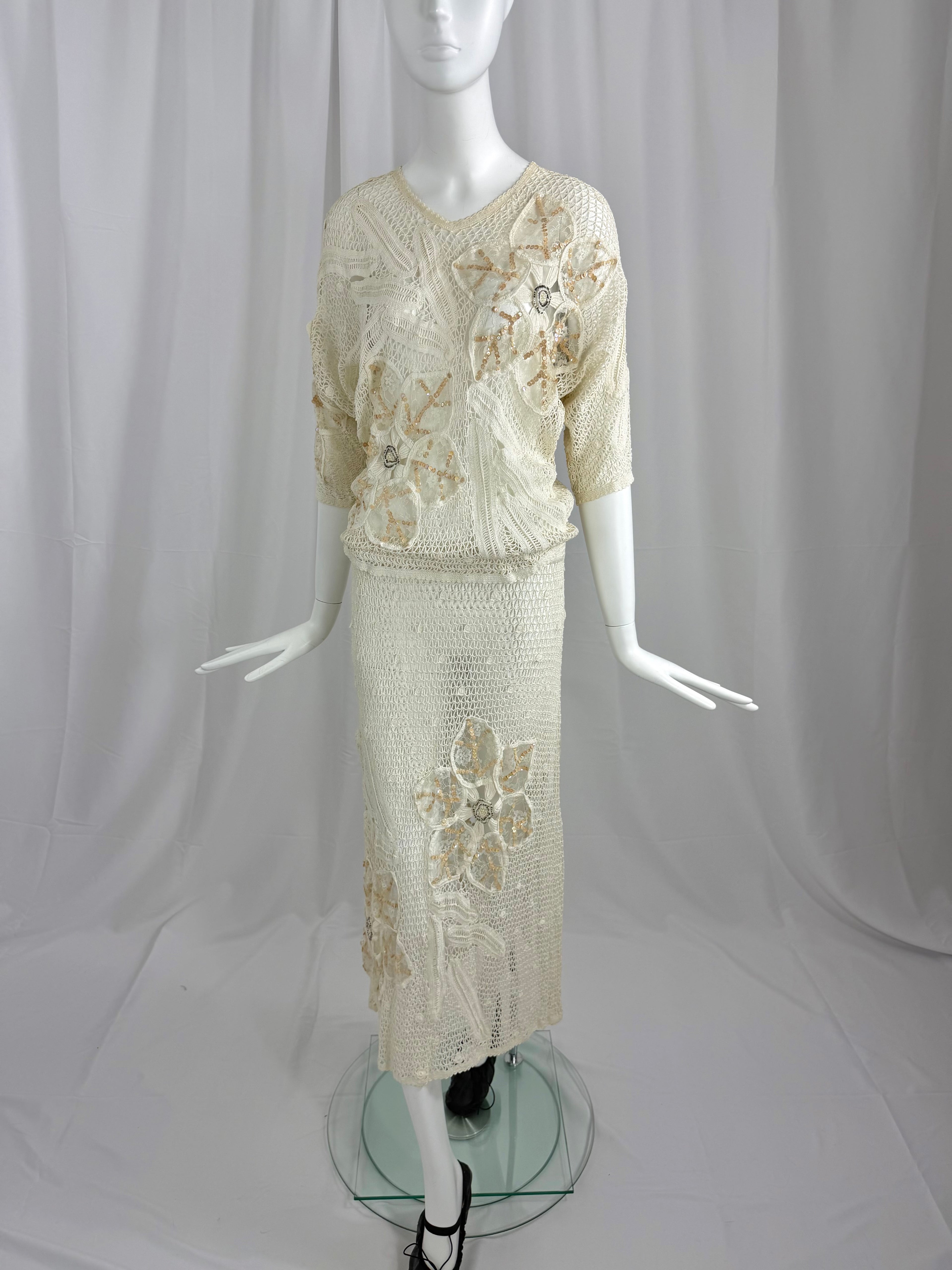 White Crochet Lace Dress