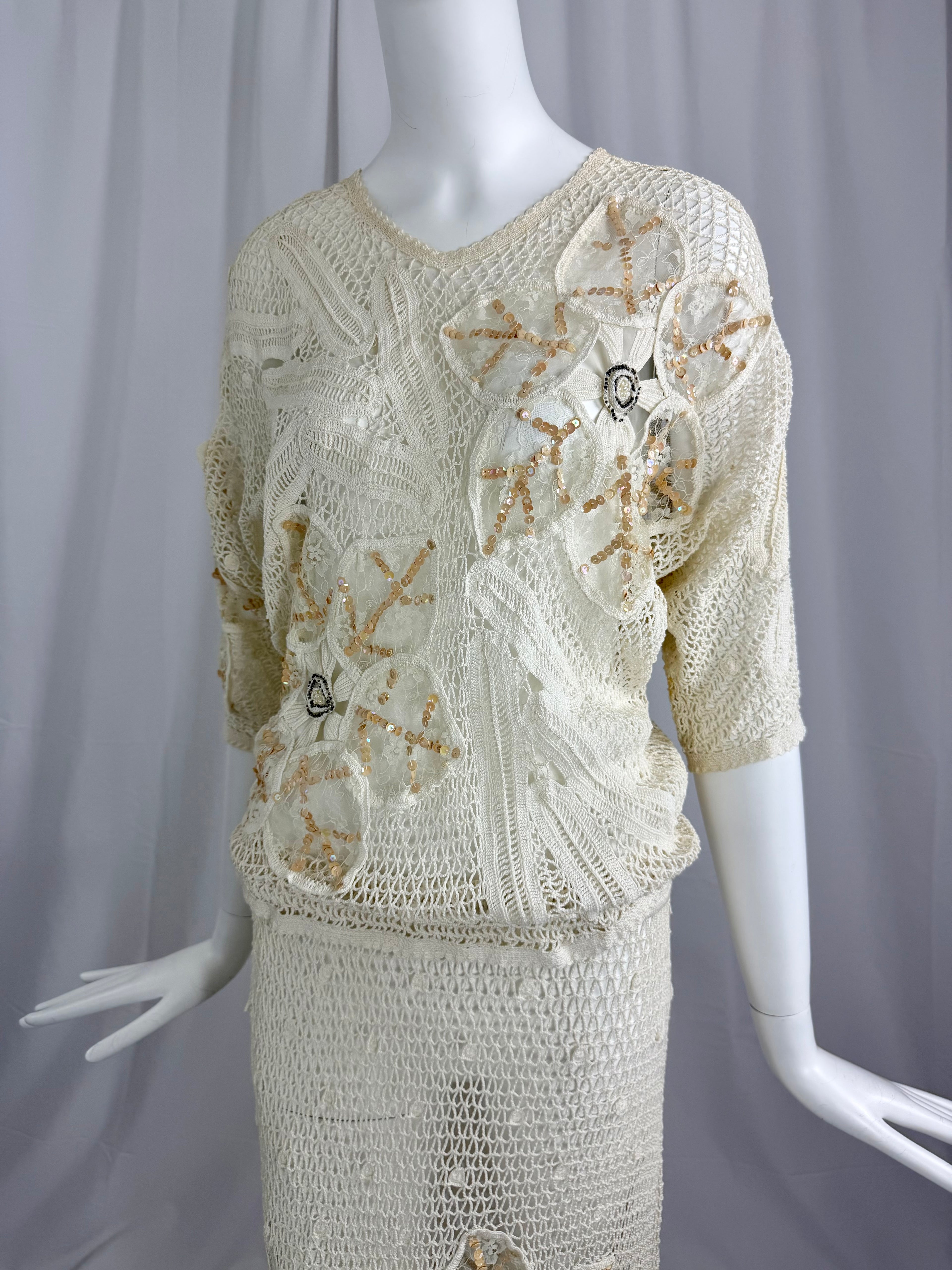 White Crochet Lace Dress