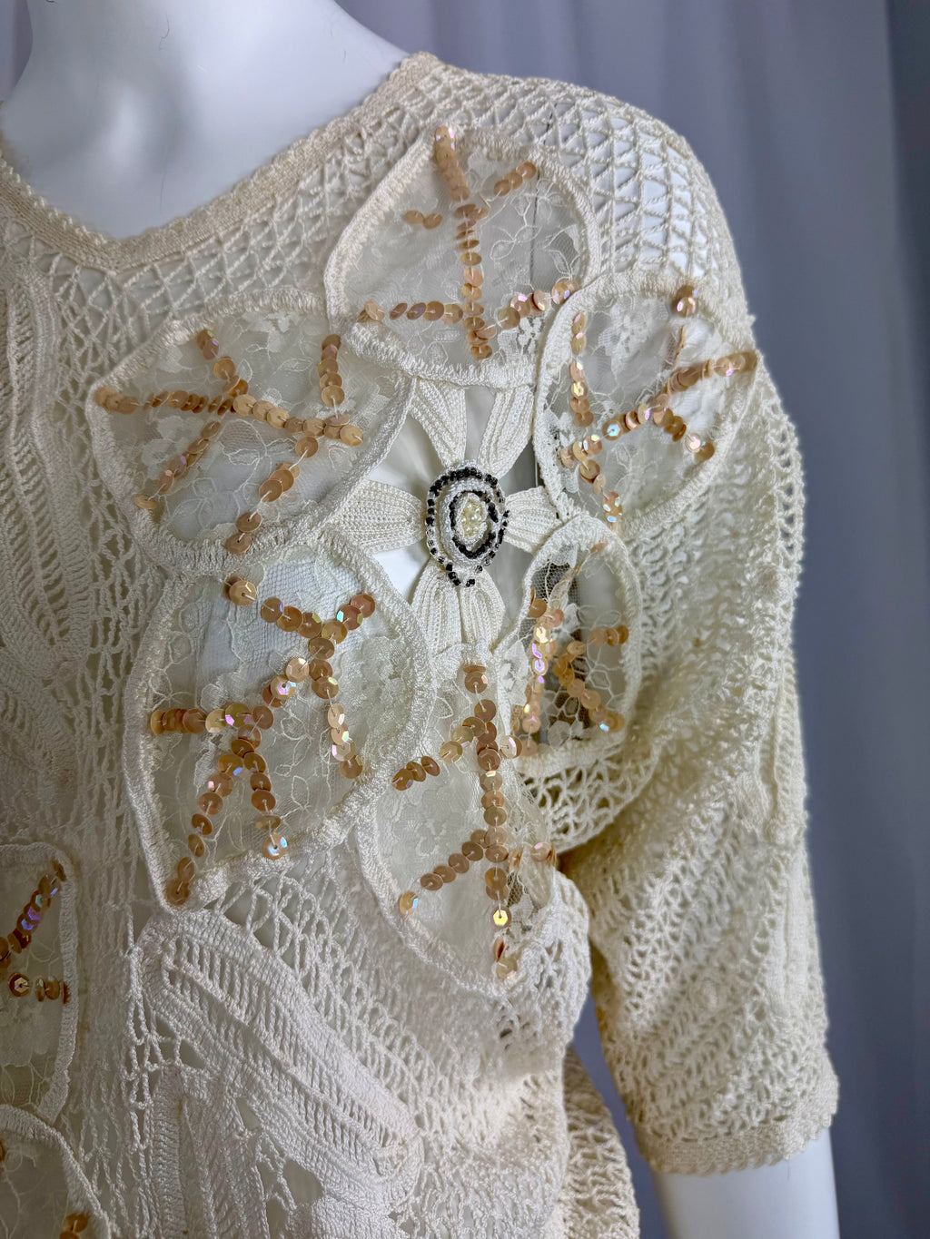 White Crochet Lace Dress
