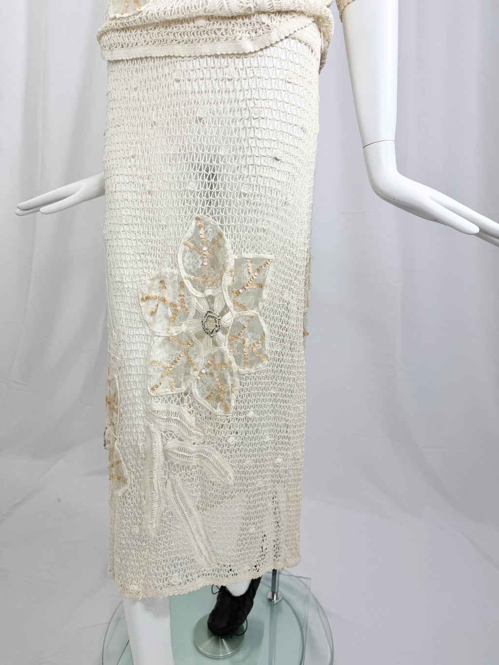 White Crochet Lace Dress