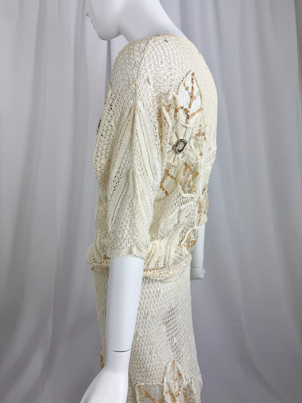 White Crochet Lace Dress