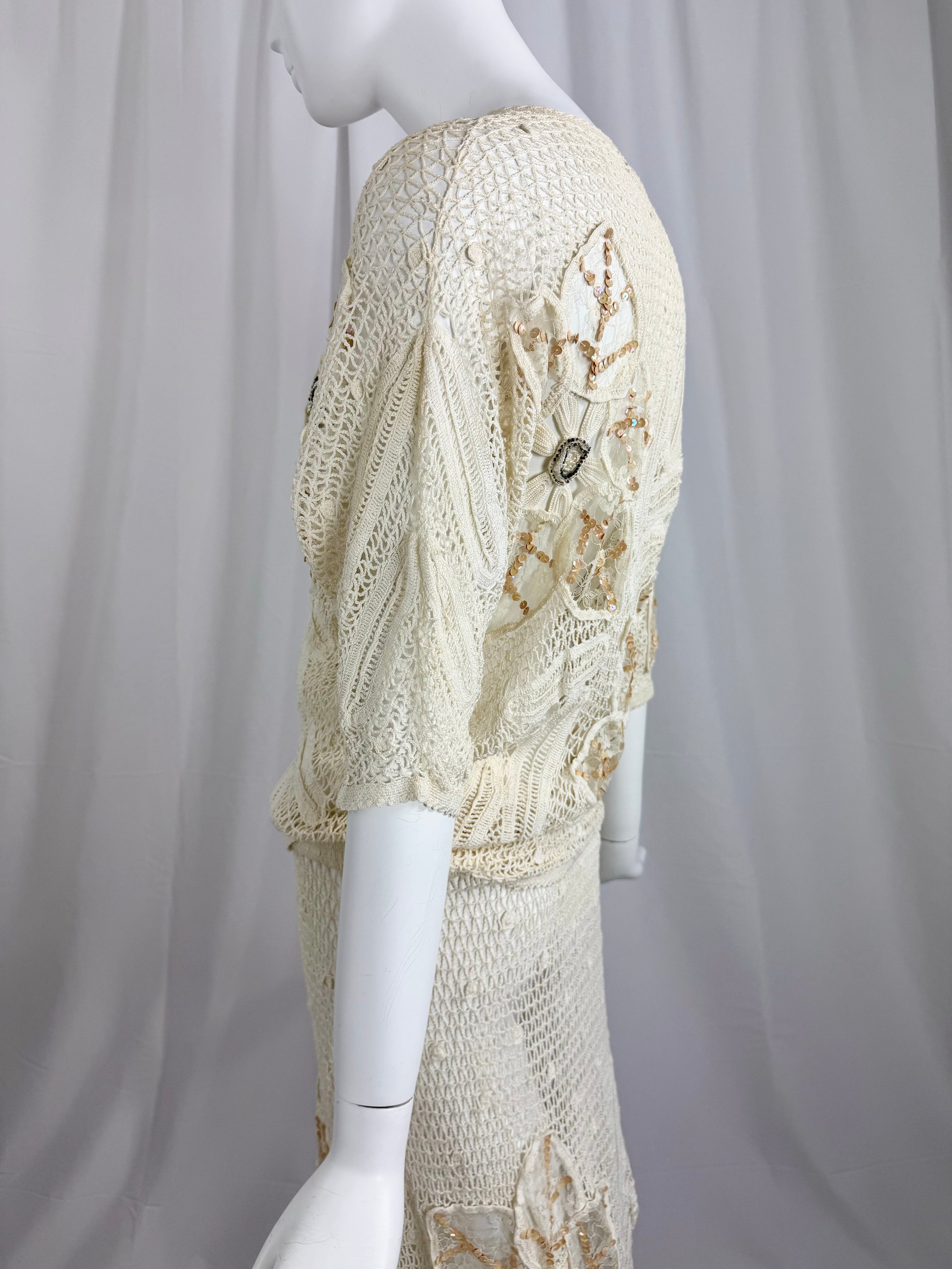 White Crochet Lace Dress