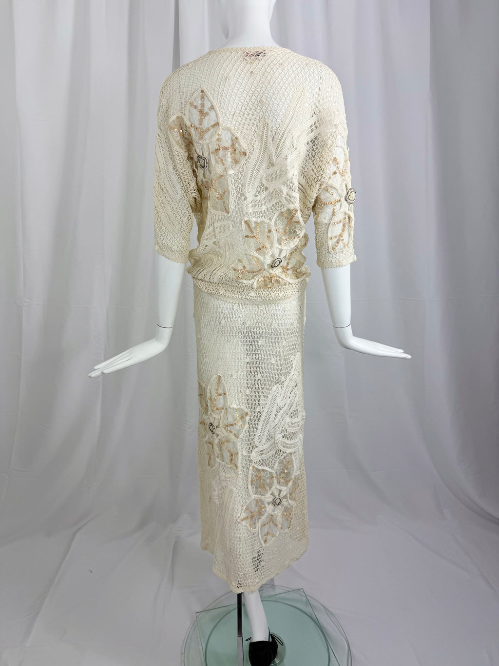 White Crochet Lace Dress