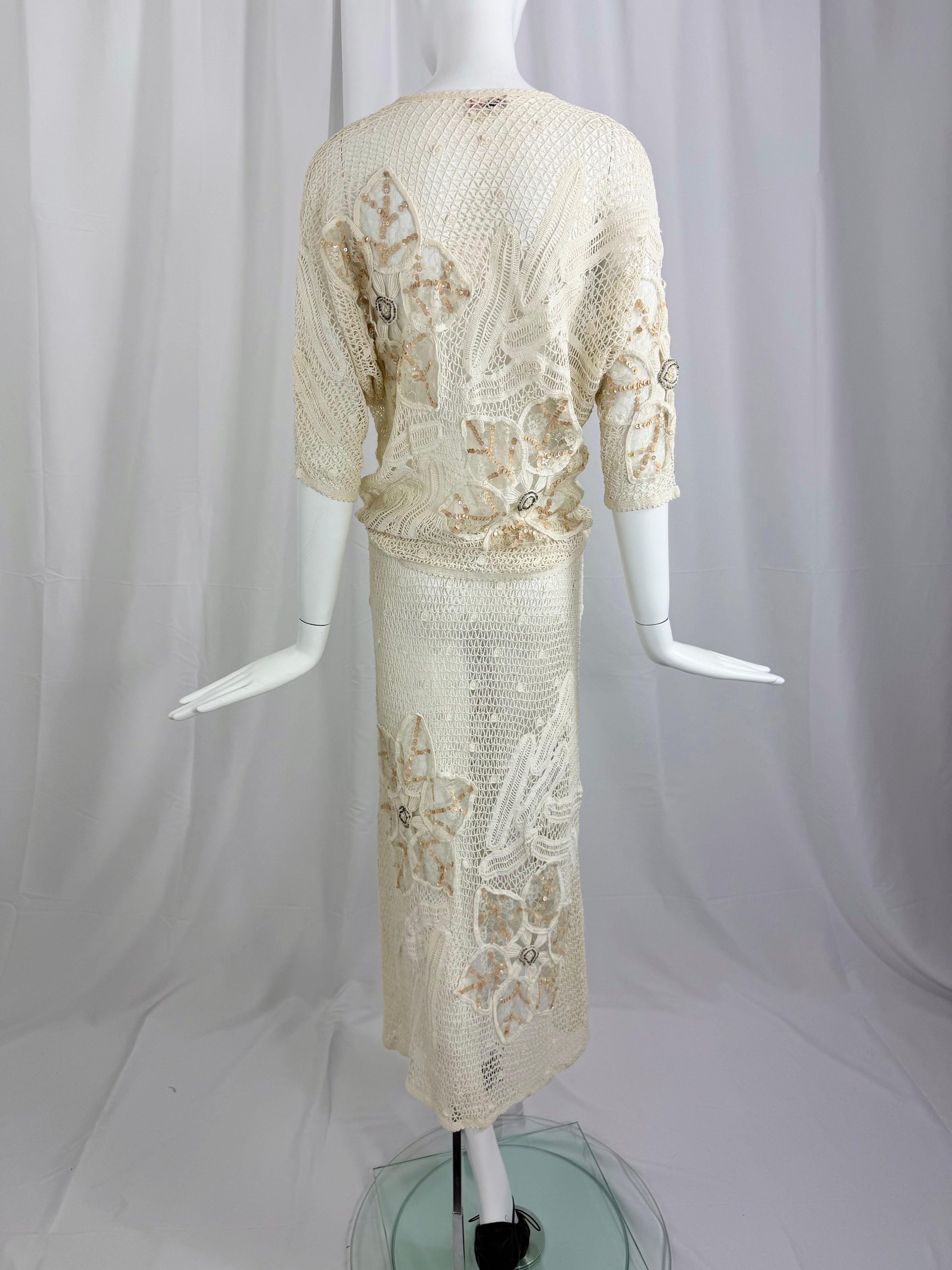 White Crochet Lace Dress