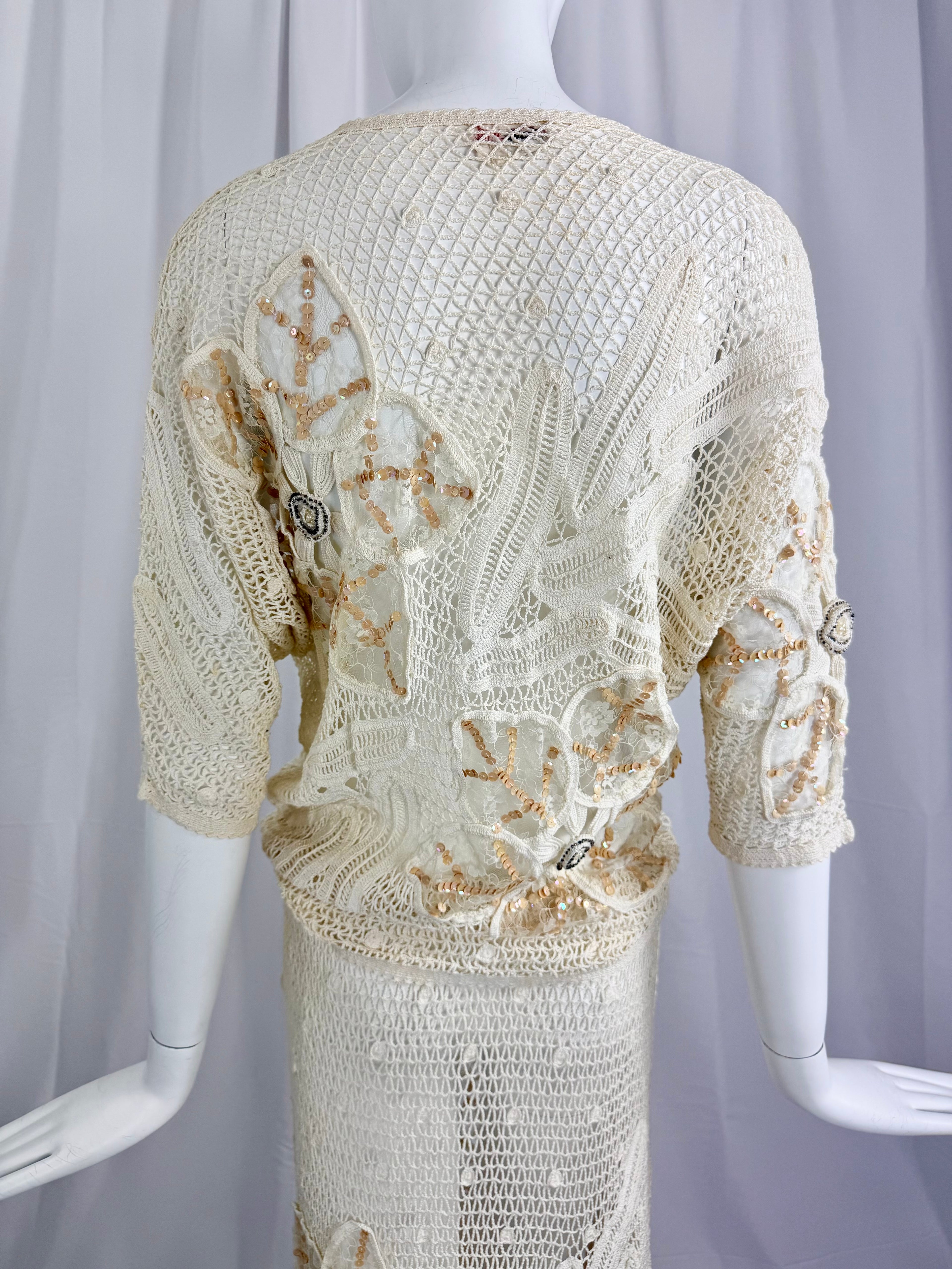 White Crochet Lace Dress