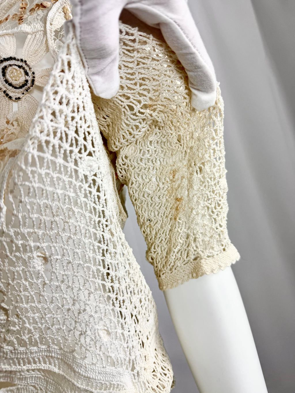 White Crochet Lace Dress
