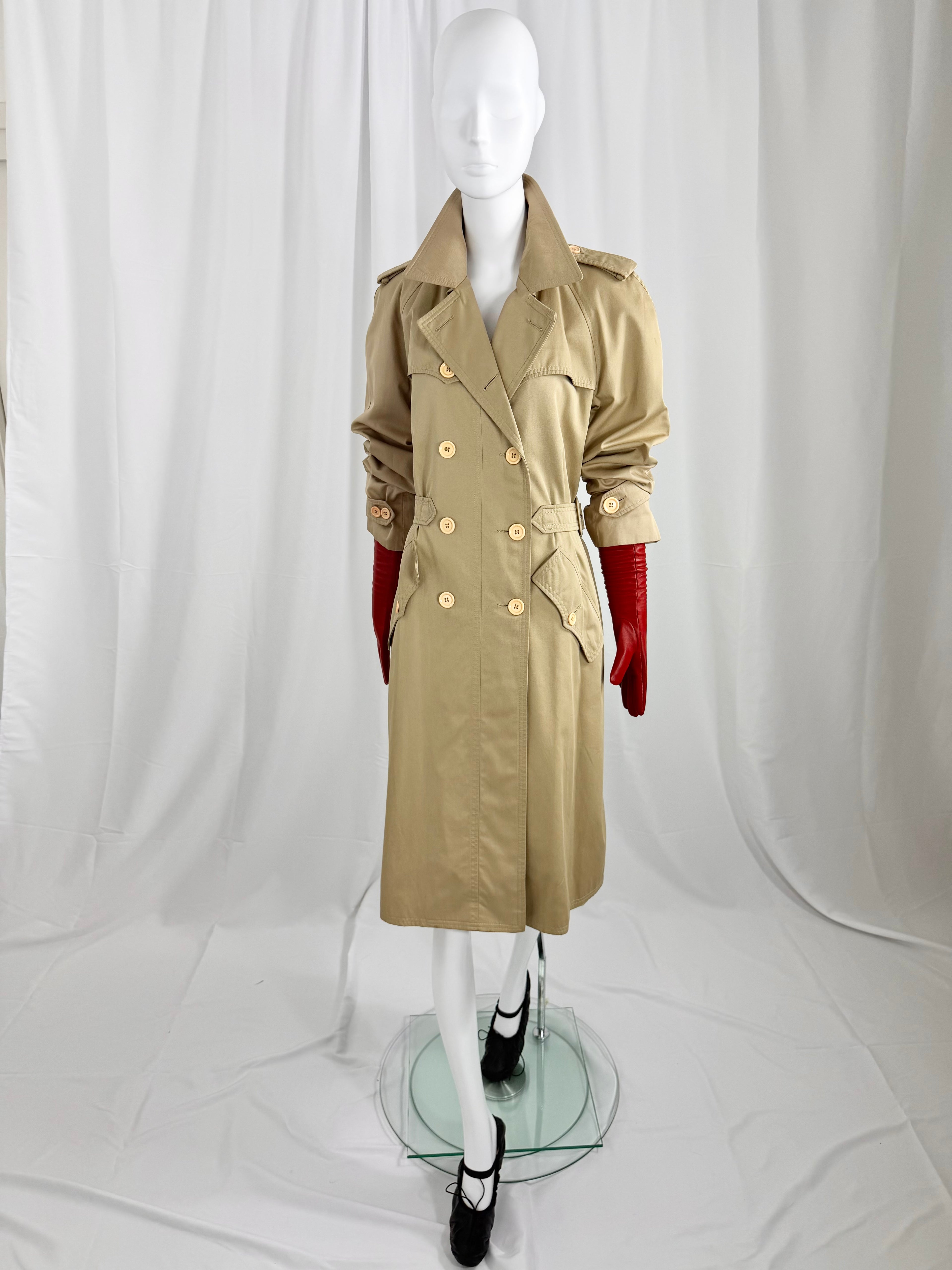 80's YVES SAINT LAURENT Classic Trench