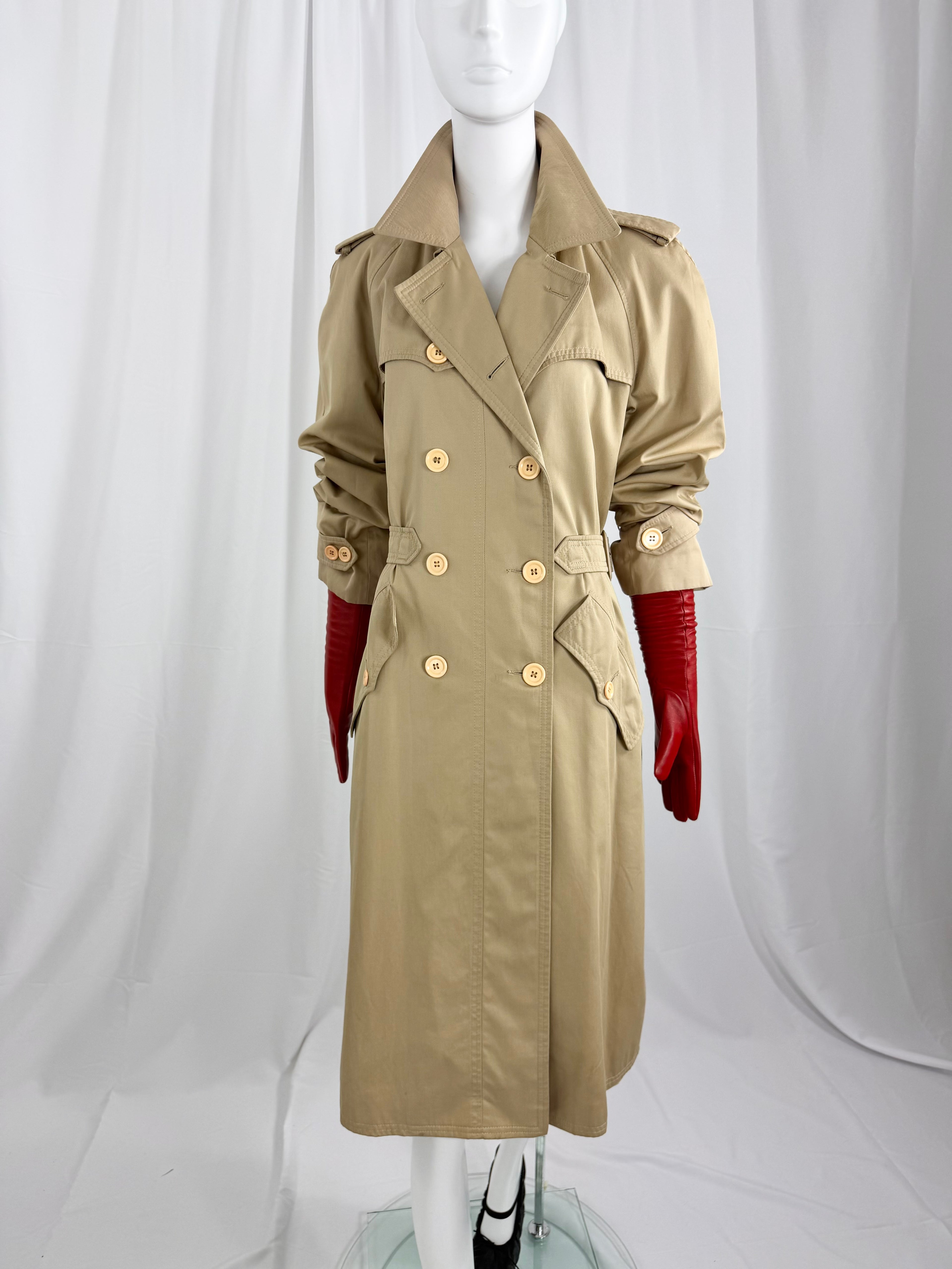 80's YVES SAINT LAURENT Classic Trench