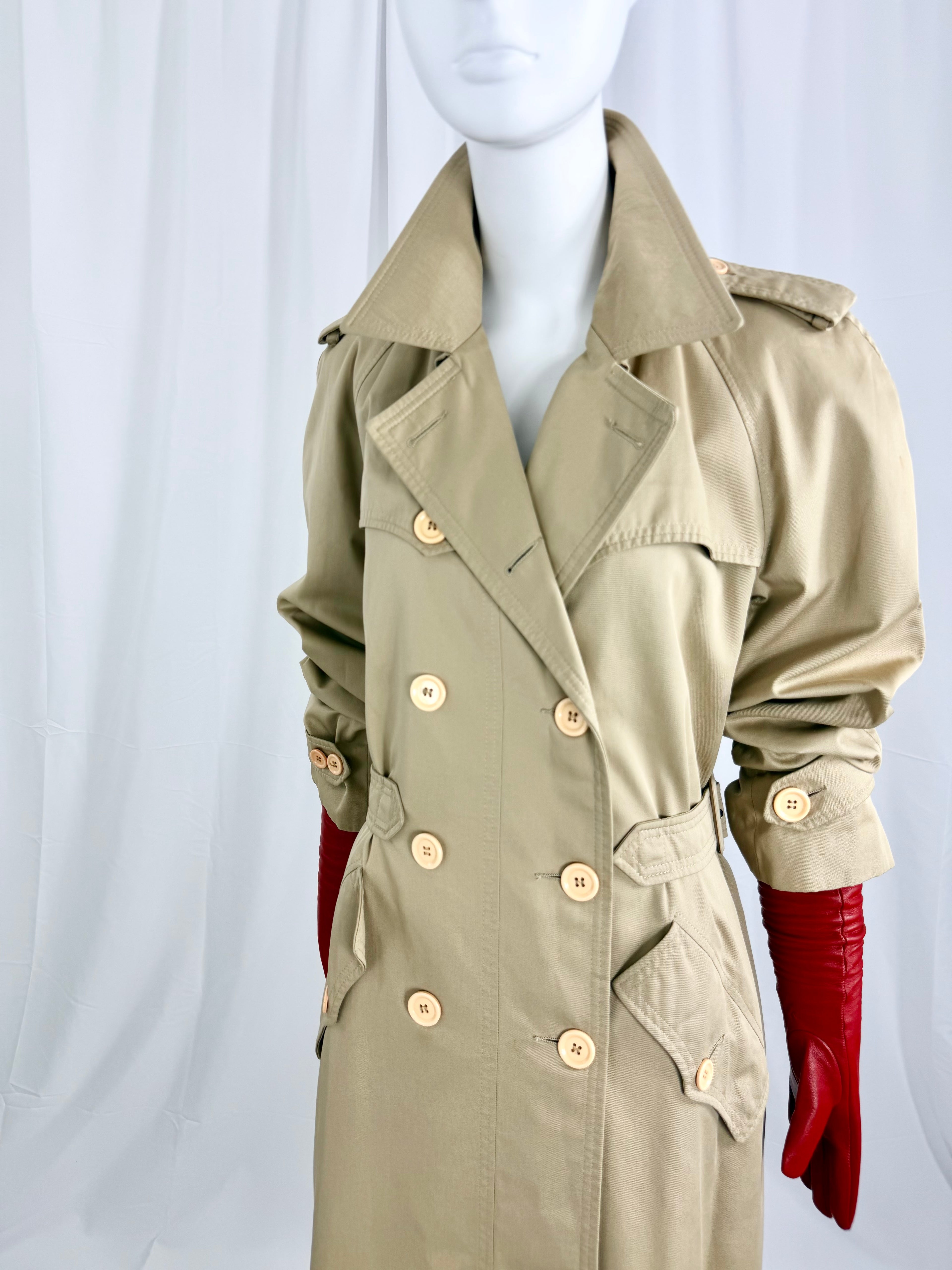 80's YVES SAINT LAURENT Classic Trench