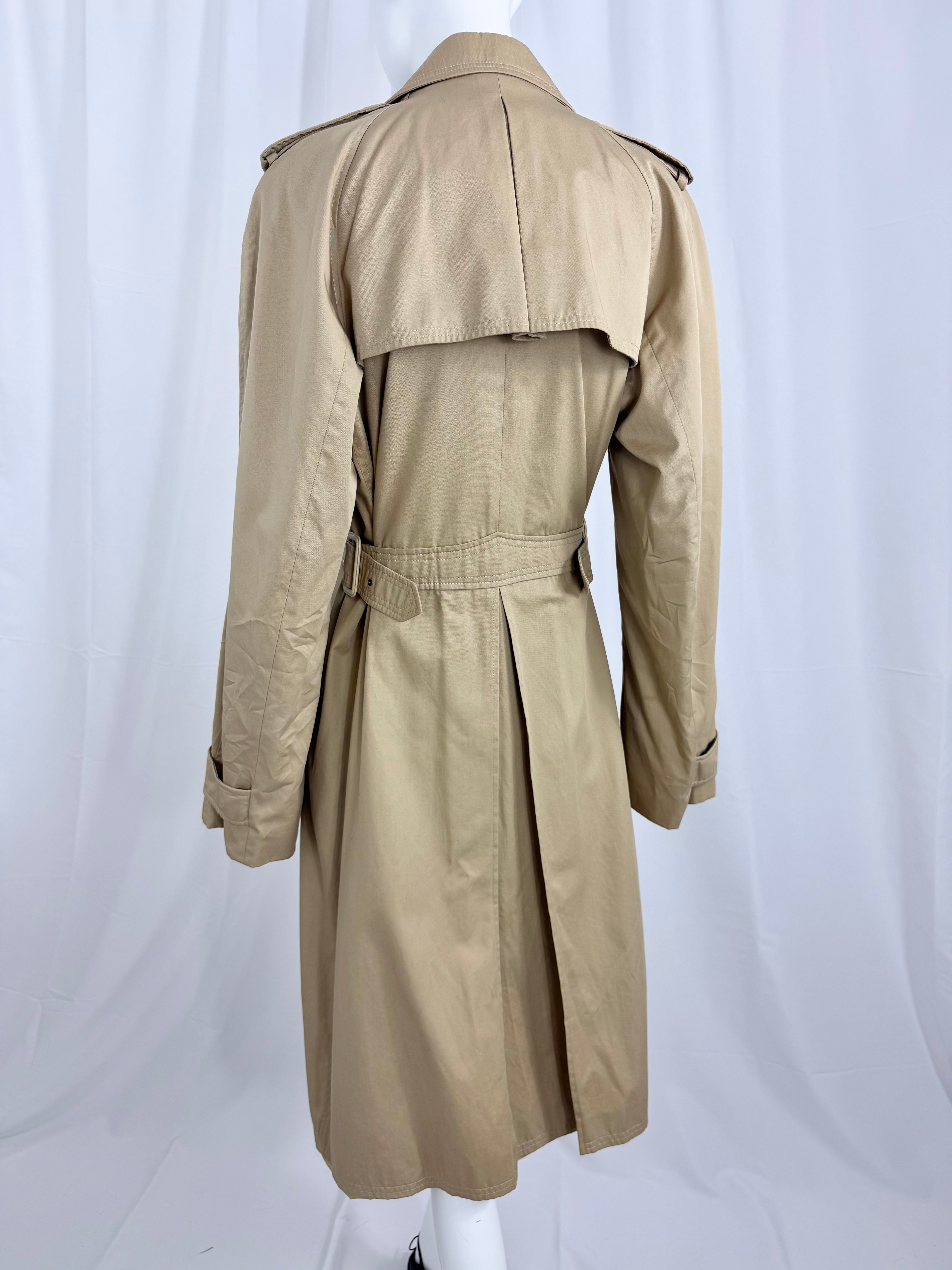 80's YVES SAINT LAURENT Classic Trench
