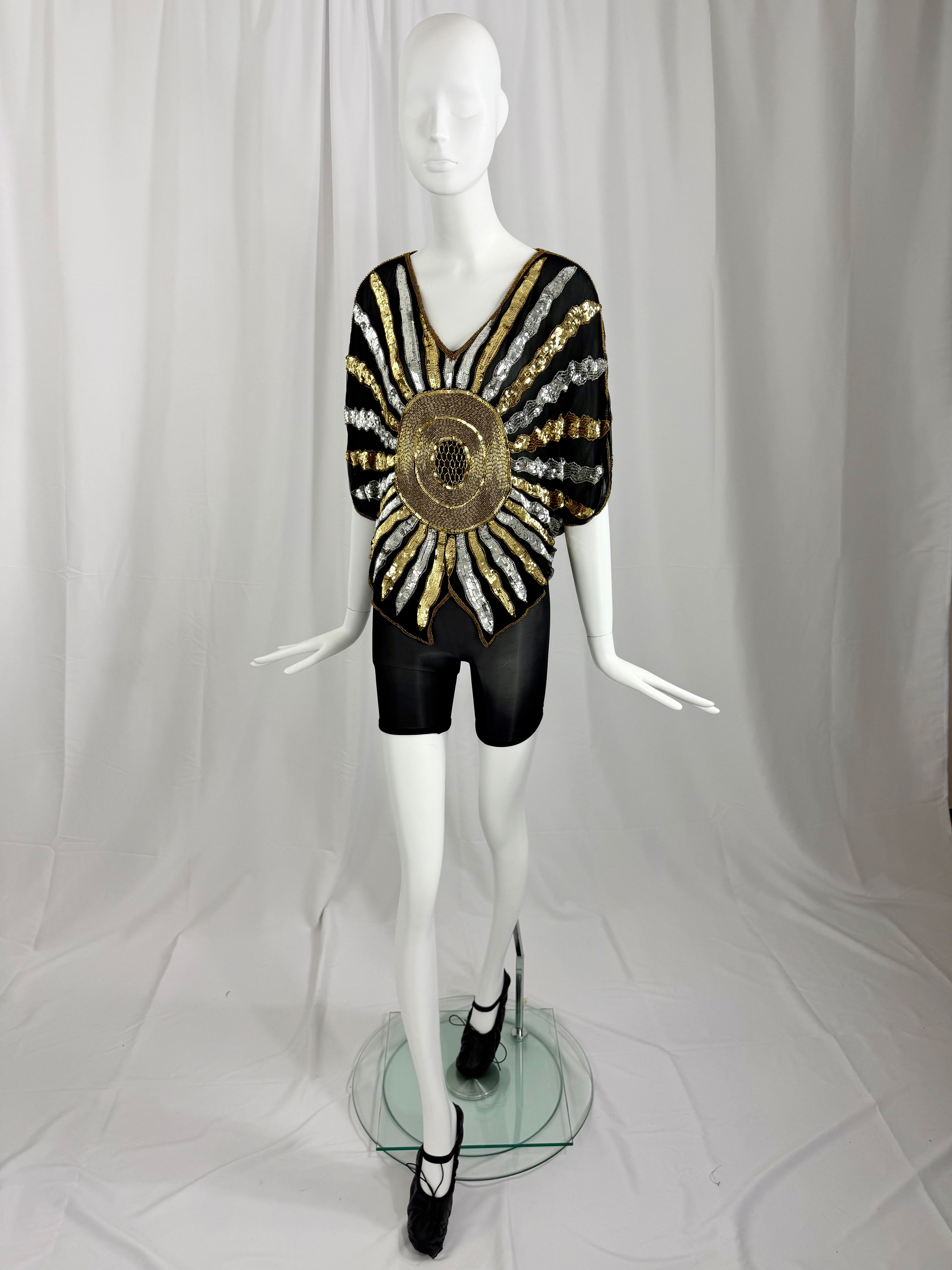 70's Sequin Sunburst Top
