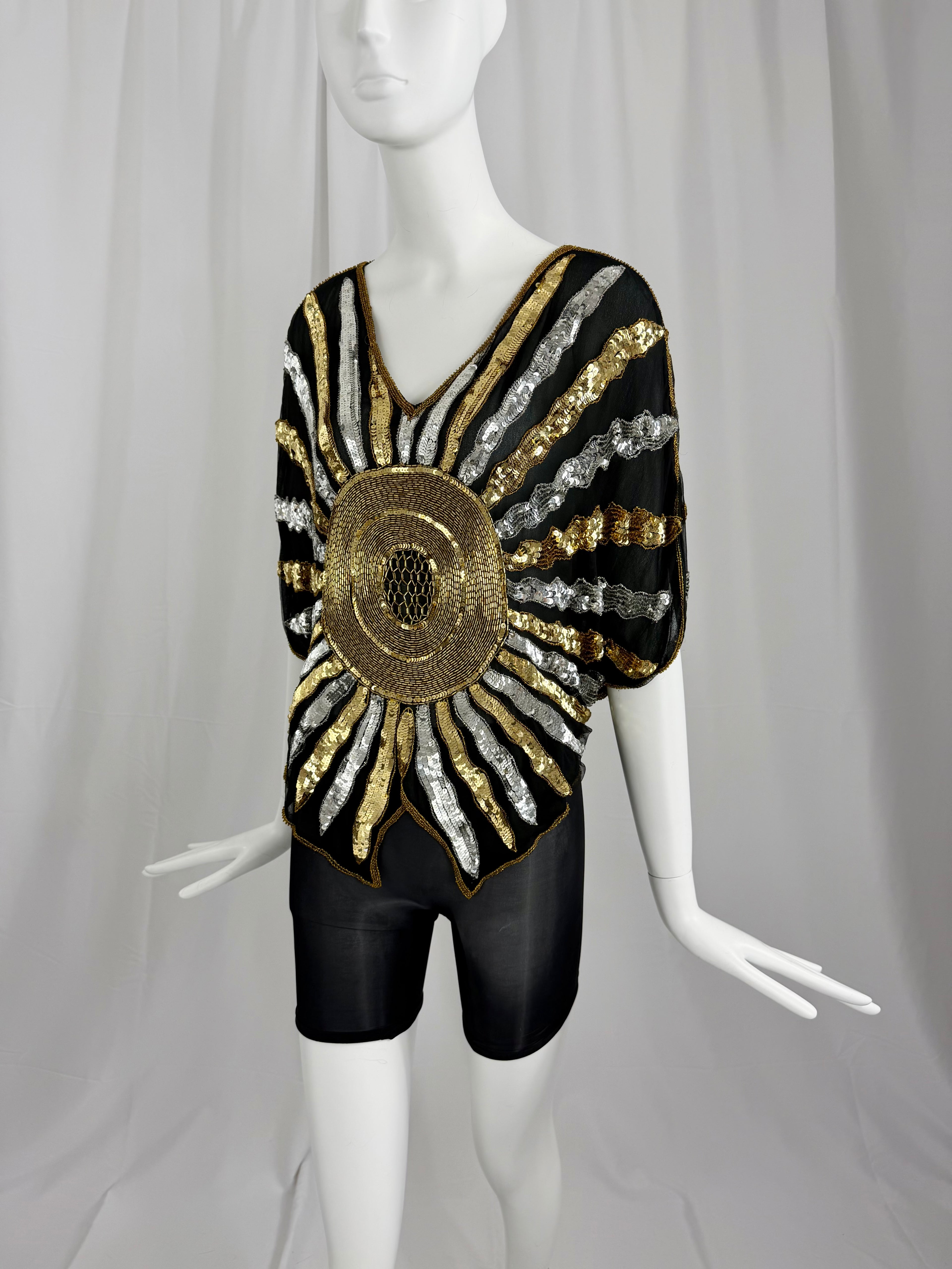 70's Sequin Sunburst Top