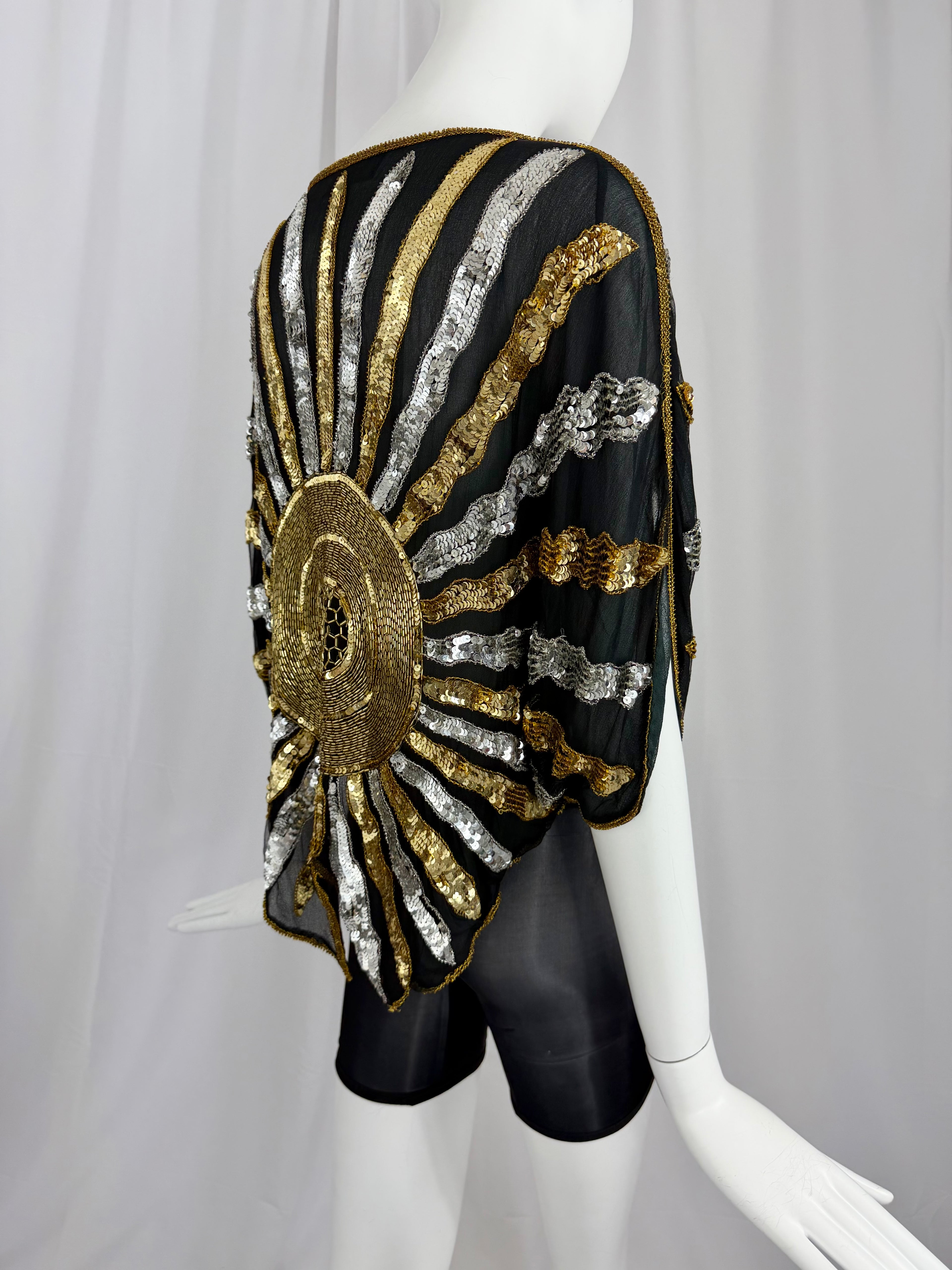 70's Sequin Sunburst Top