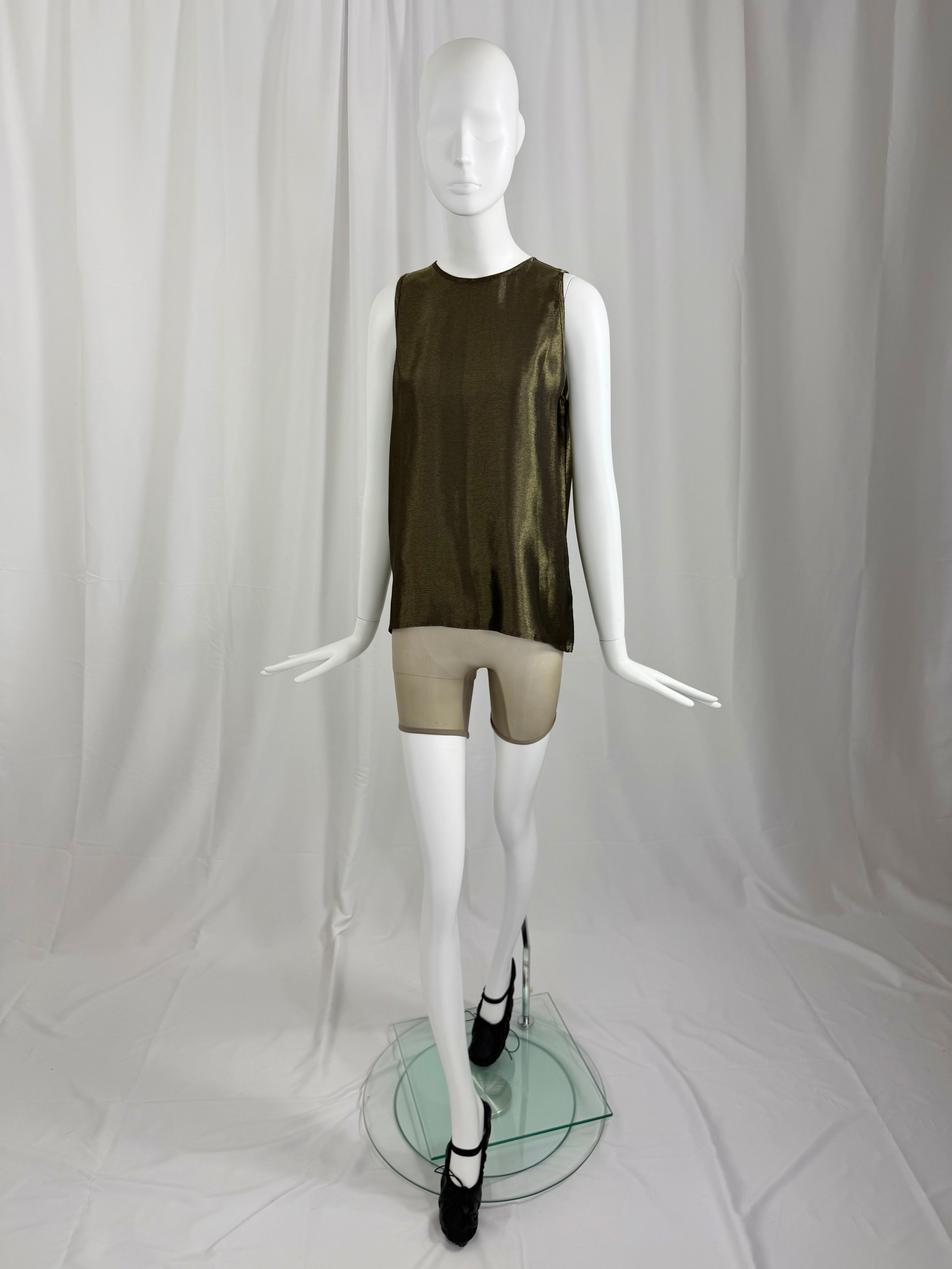 Early 90's MICHAEL KORS Metallic Bronze Top