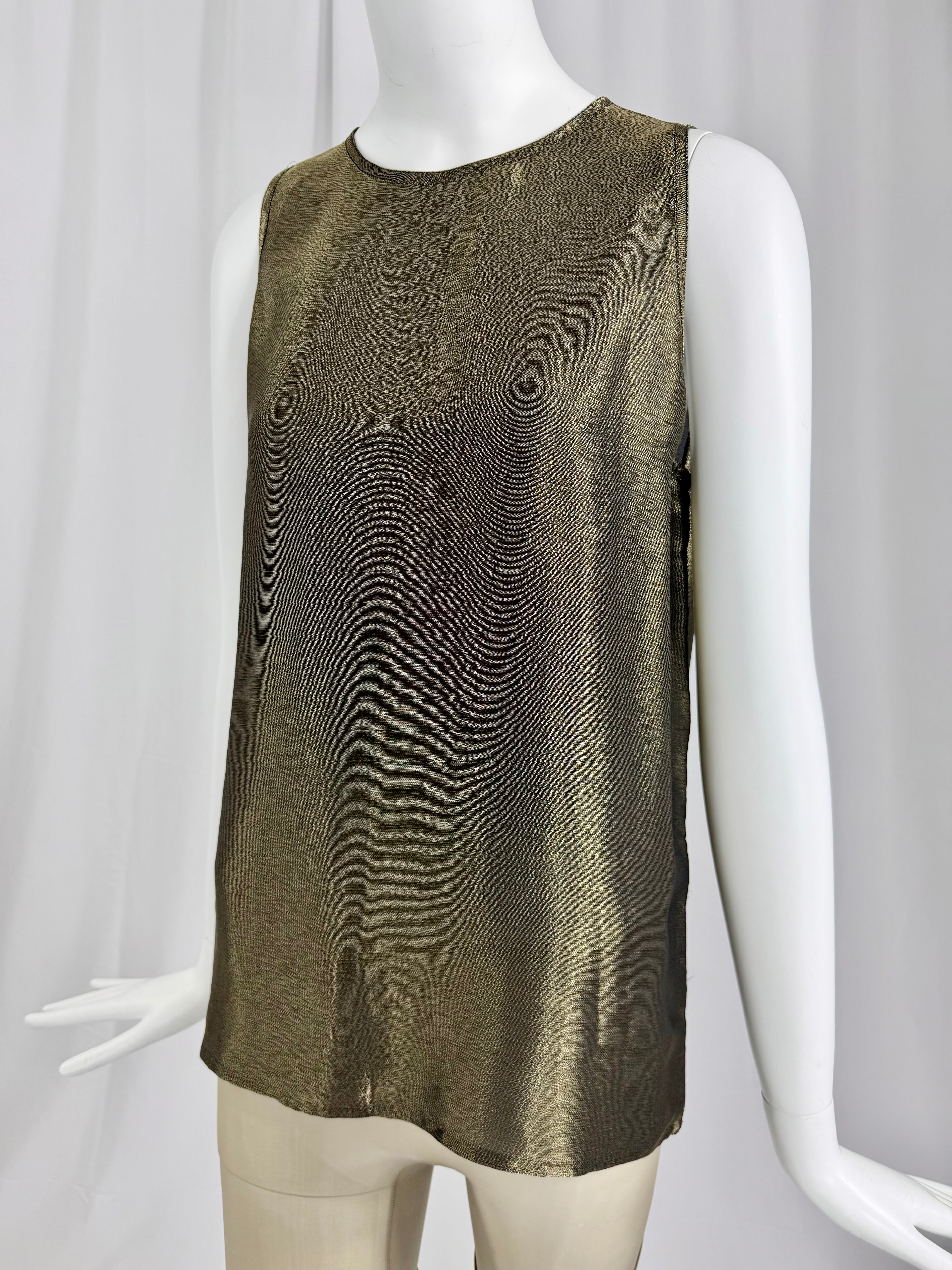 Early 90's MICHAEL KORS Metallic Bronze Top