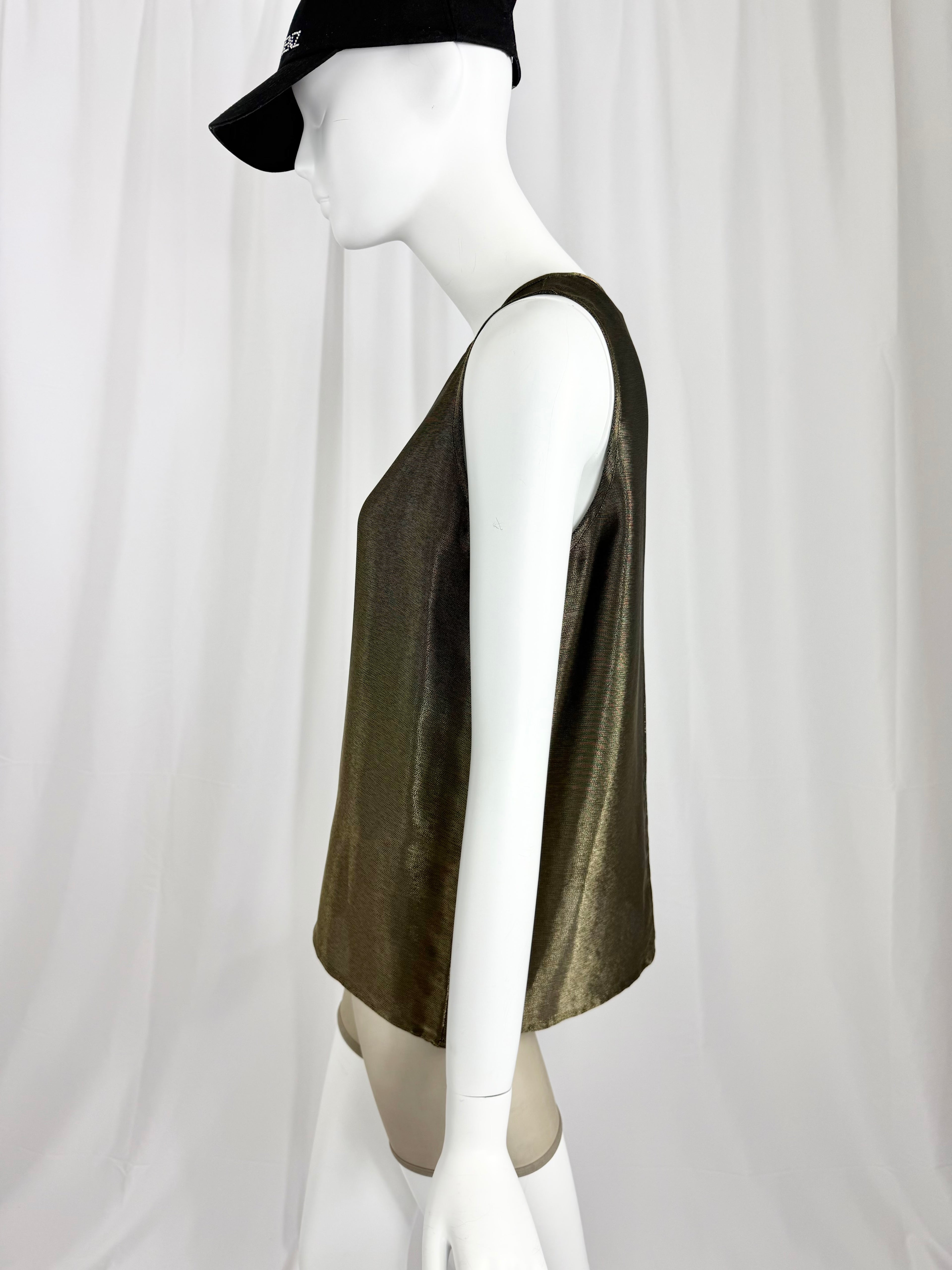 Early 90's MICHAEL KORS Metallic Bronze Top