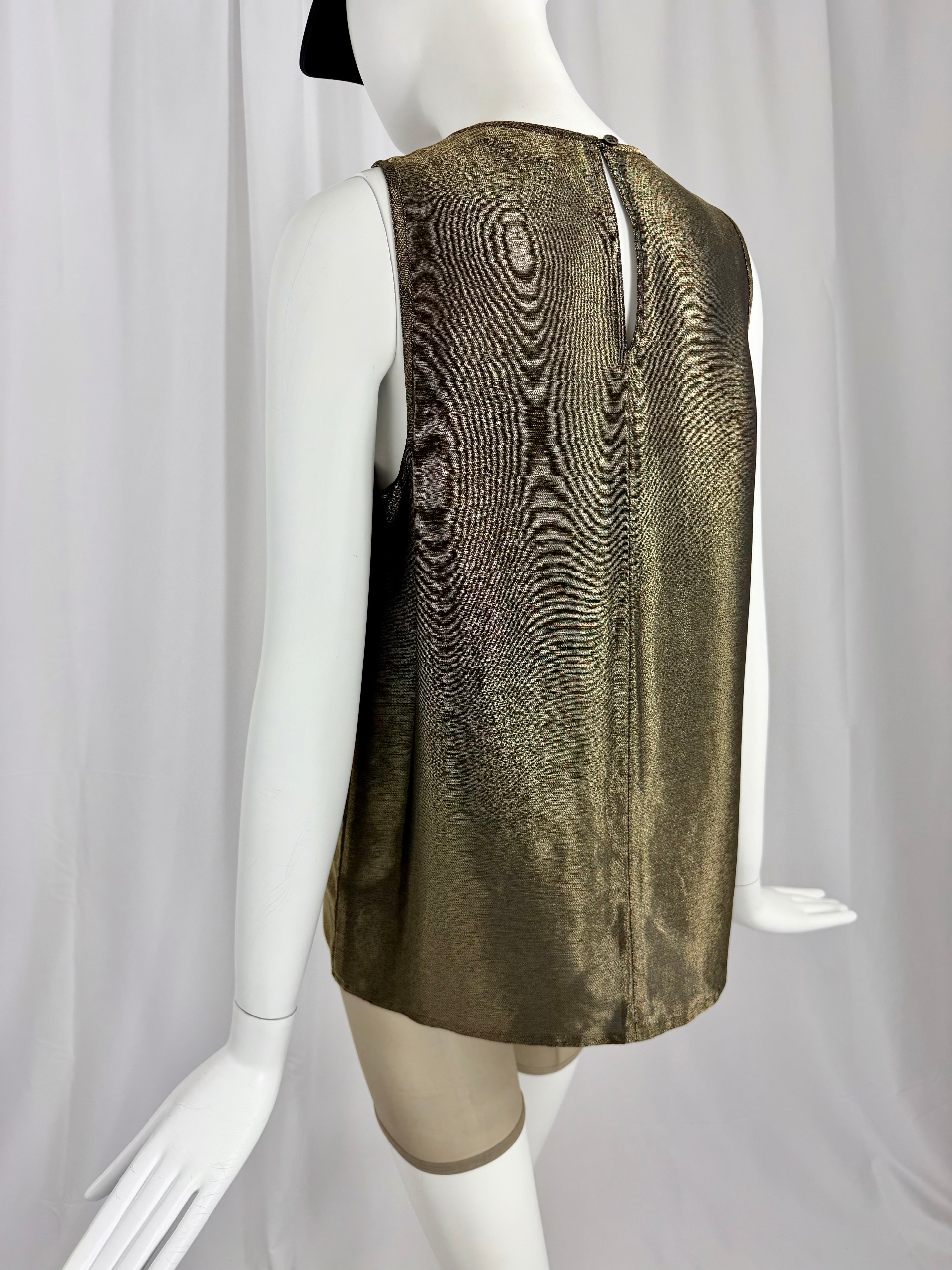 Early 90's MICHAEL KORS Metallic Bronze Top