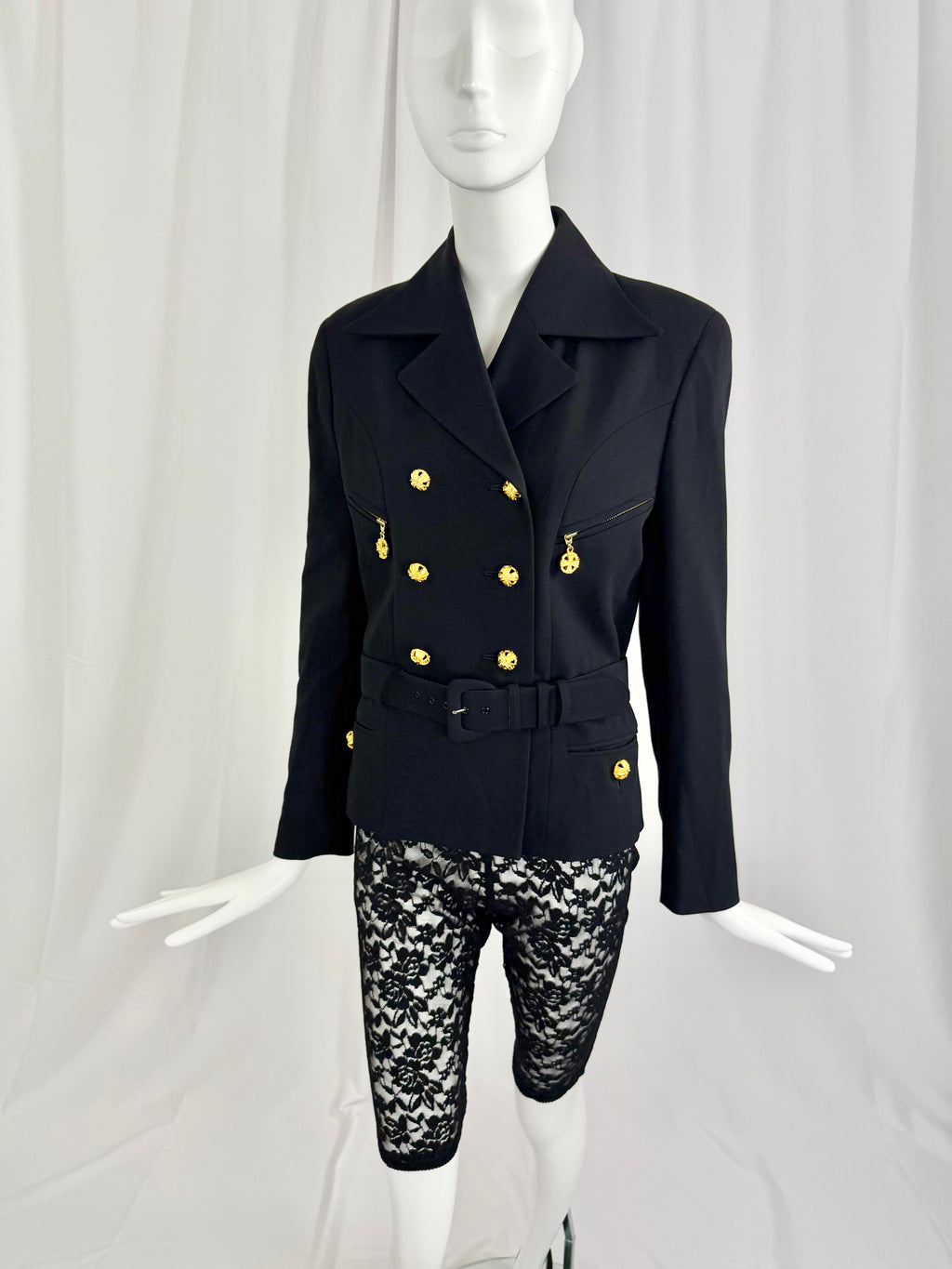 90's Wool Cropped Blazer