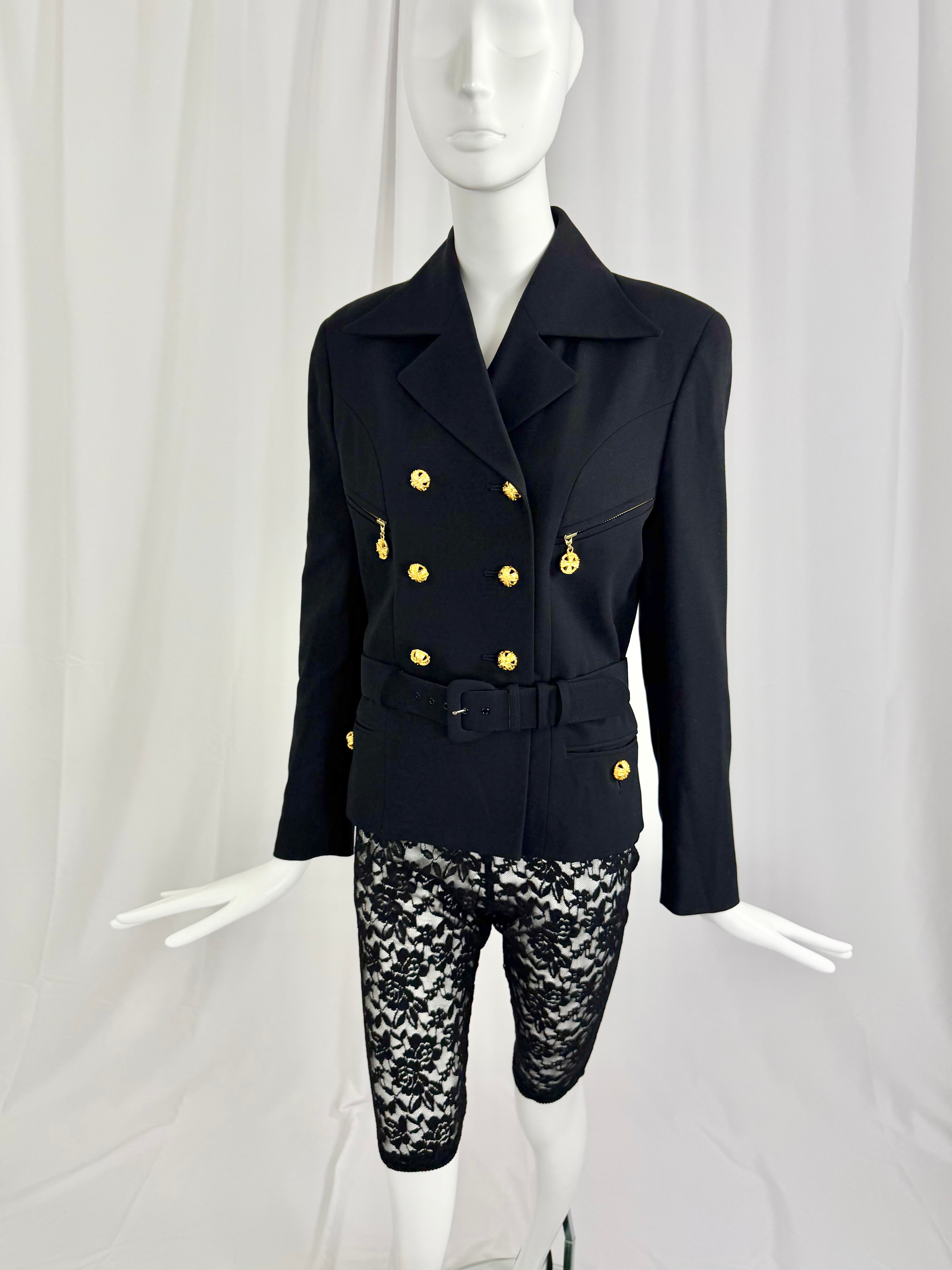 90's Wool Cropped Blazer