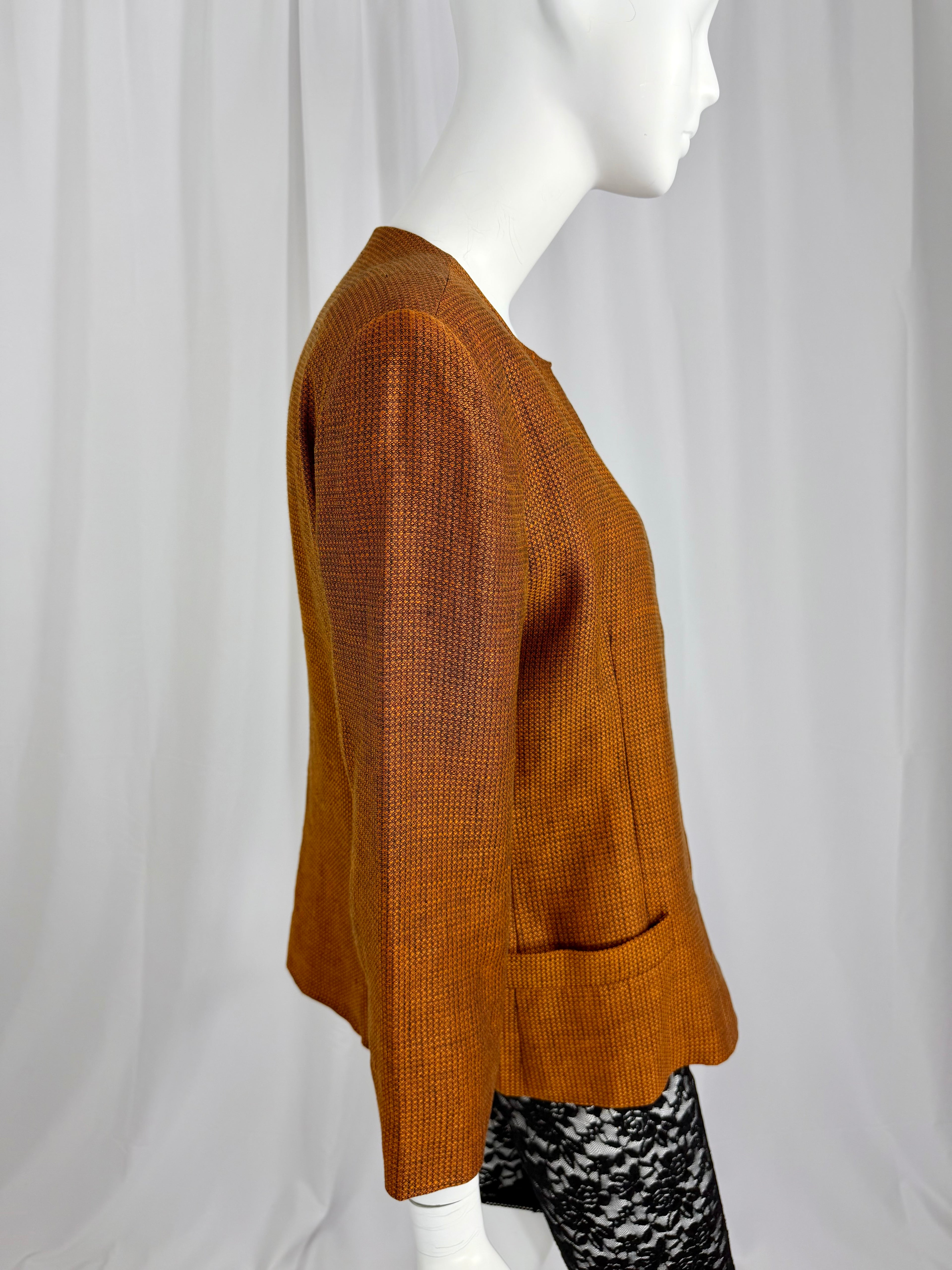 Late 80's/ Early 90's CALVIN KLEIN Collarless Blazer