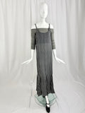 90's Moroccan Striped Slip Dress