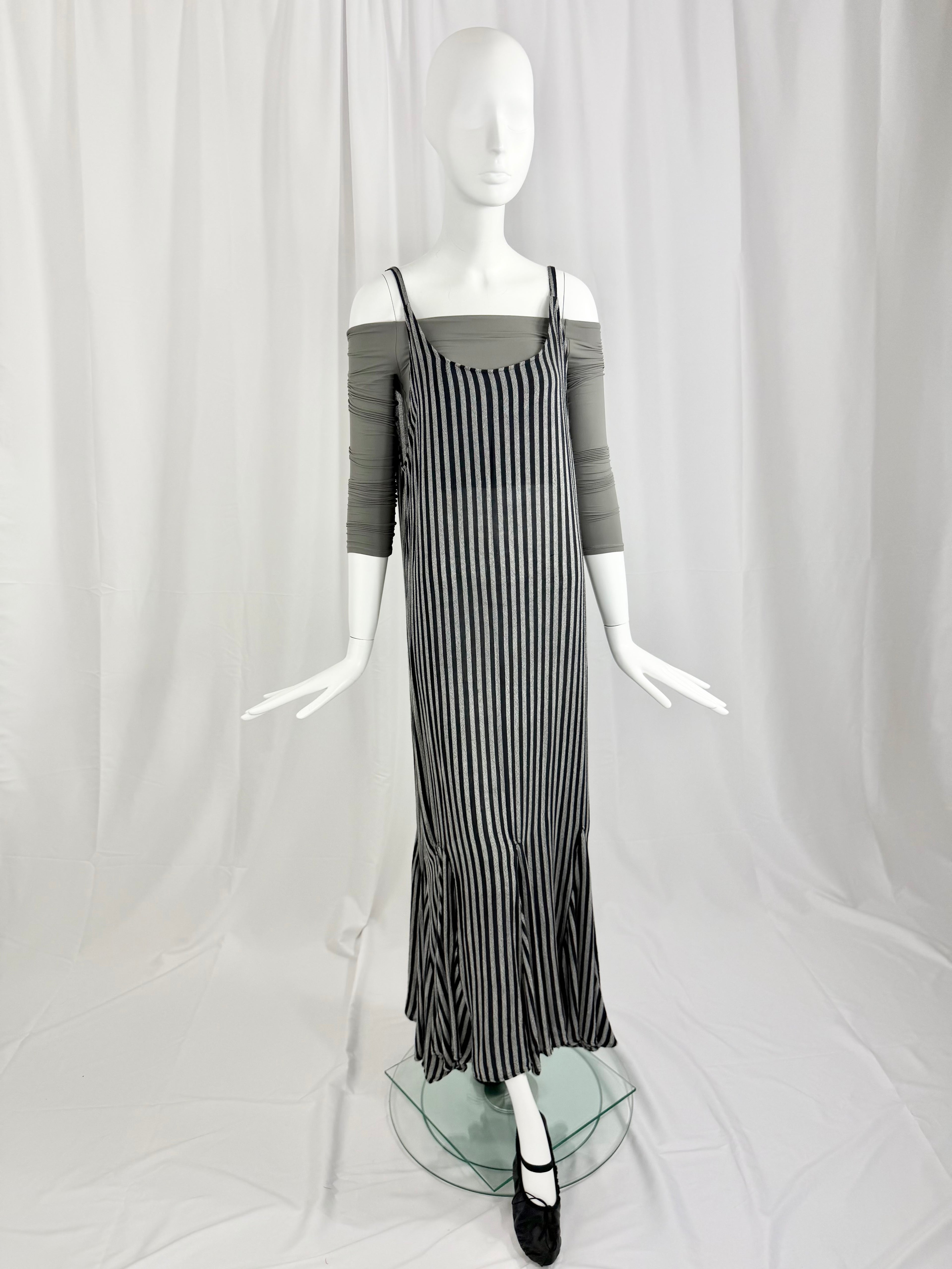 90's Moroccan Striped Slip Dress