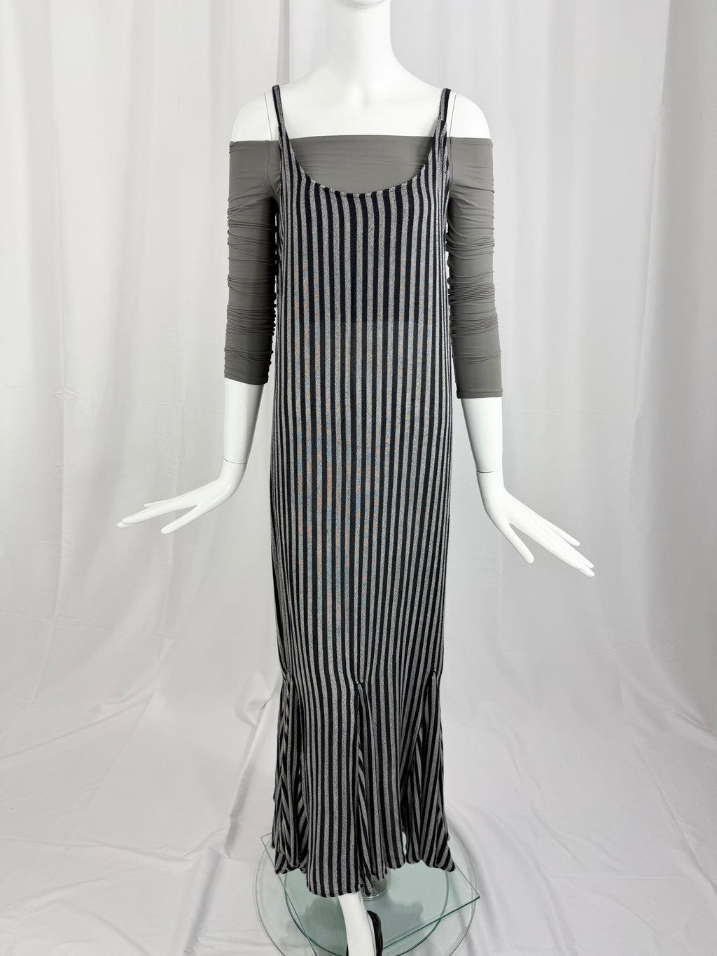 90's Moroccan Striped Slip Dress