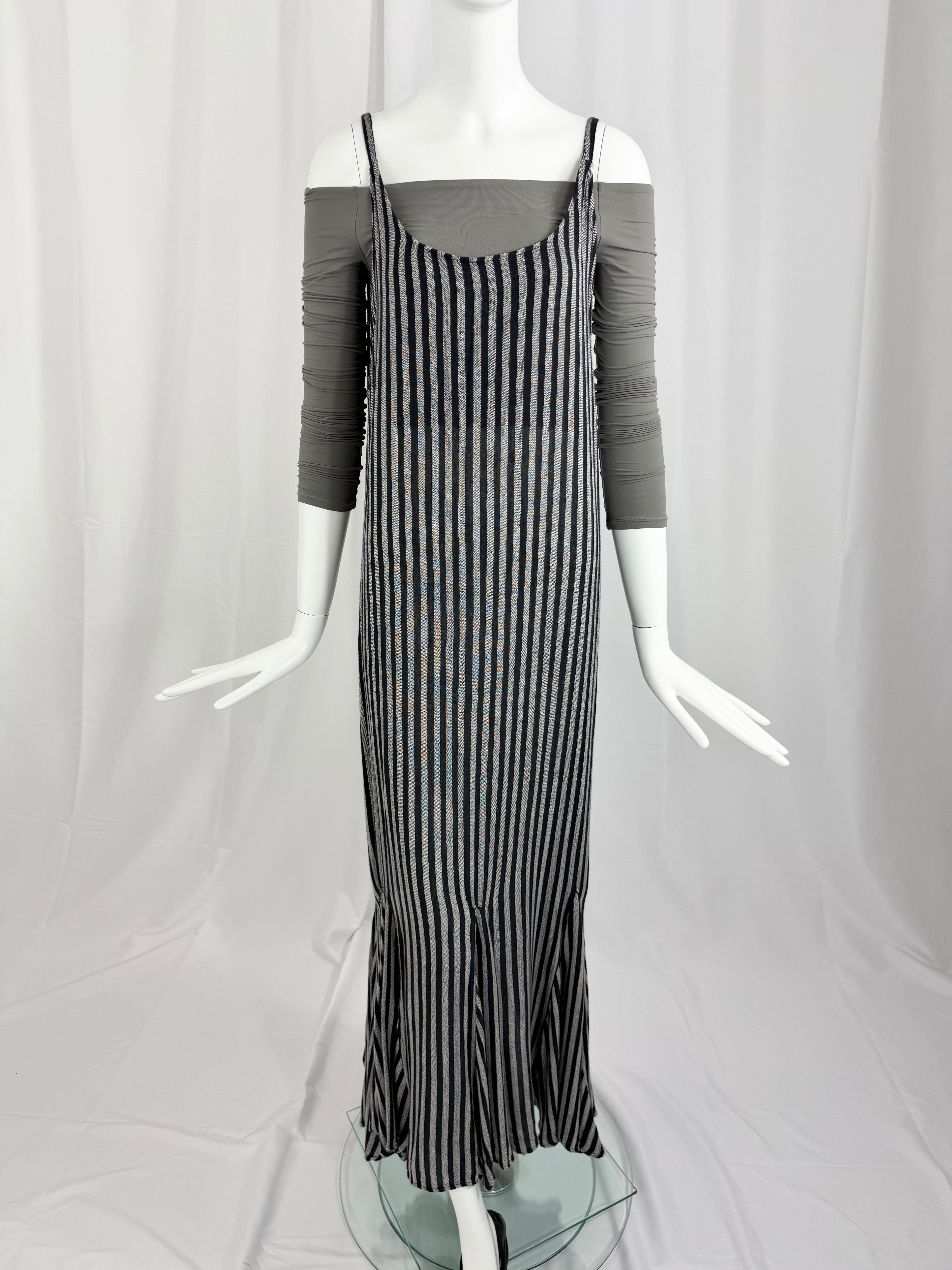 90's Moroccan Striped Slip Dress