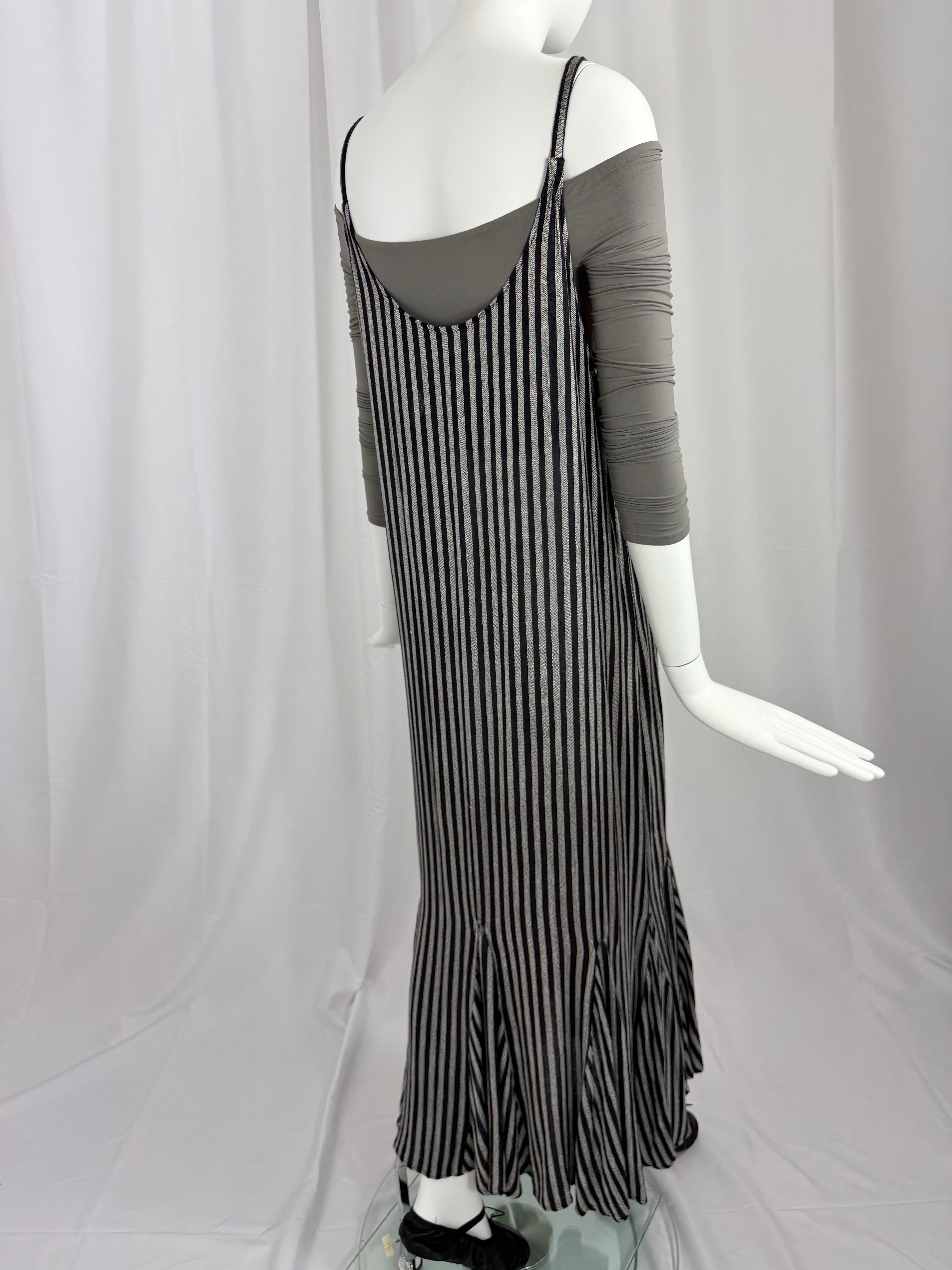 90's Moroccan Striped Slip Dress