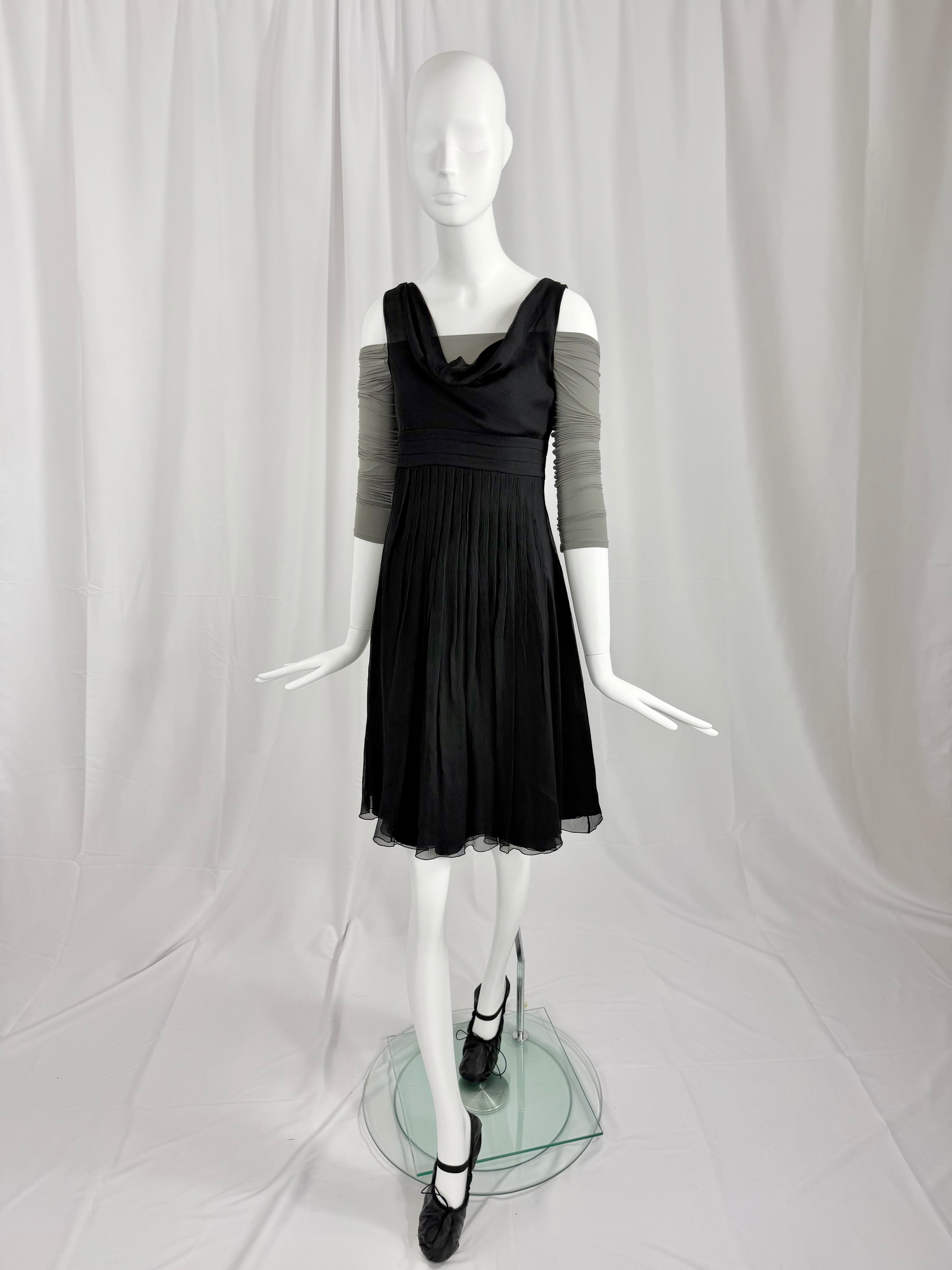 MOSCHINO Black Silk Dress