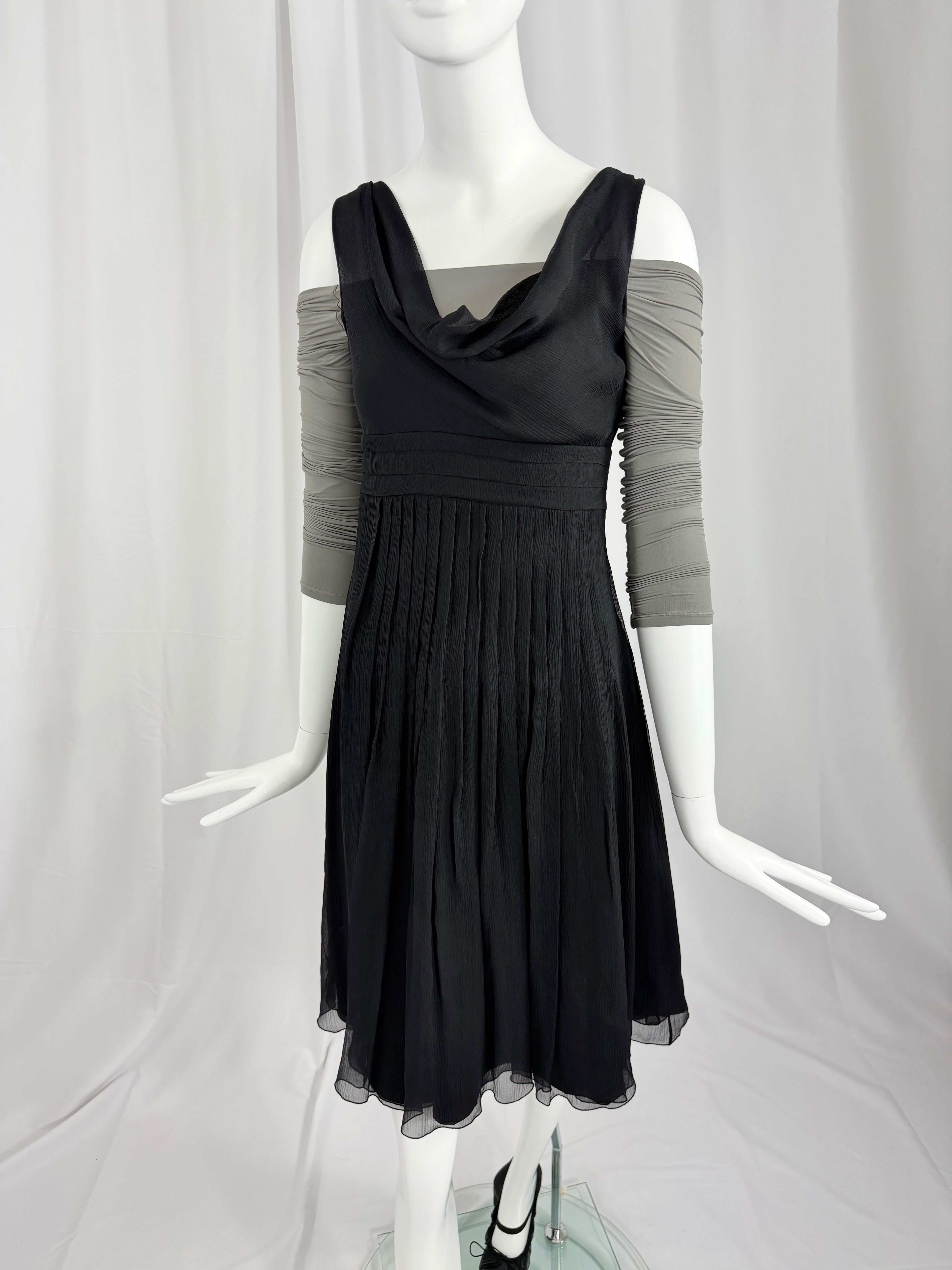 MOSCHINO Black Silk Dress