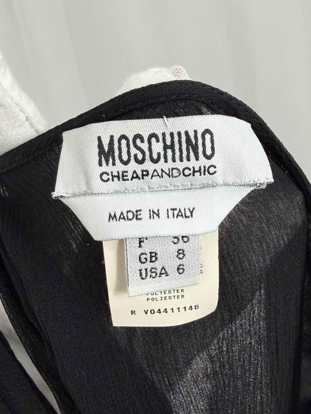 MOSCHINO Black Silk Dress