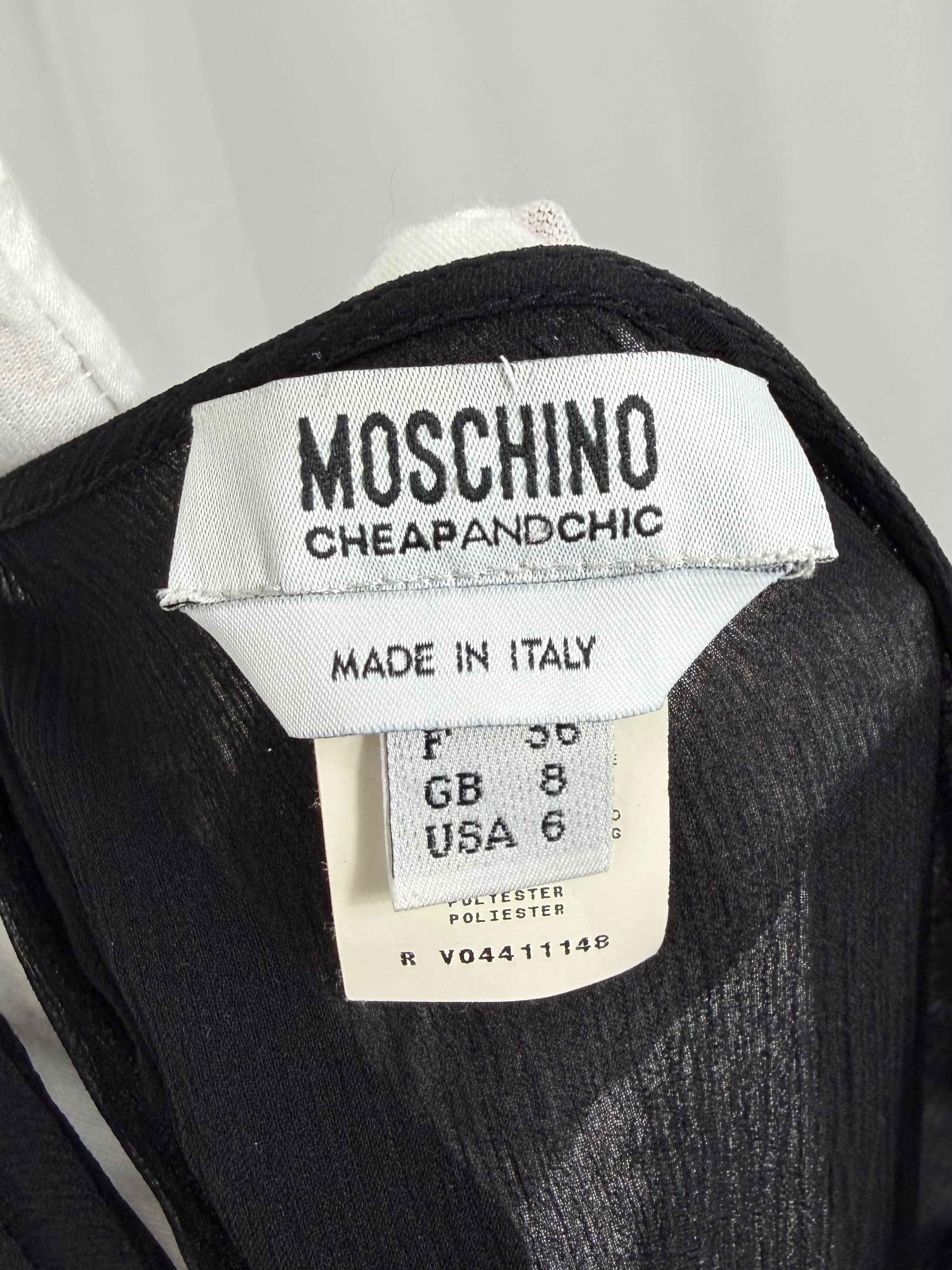 MOSCHINO Black Silk Dress