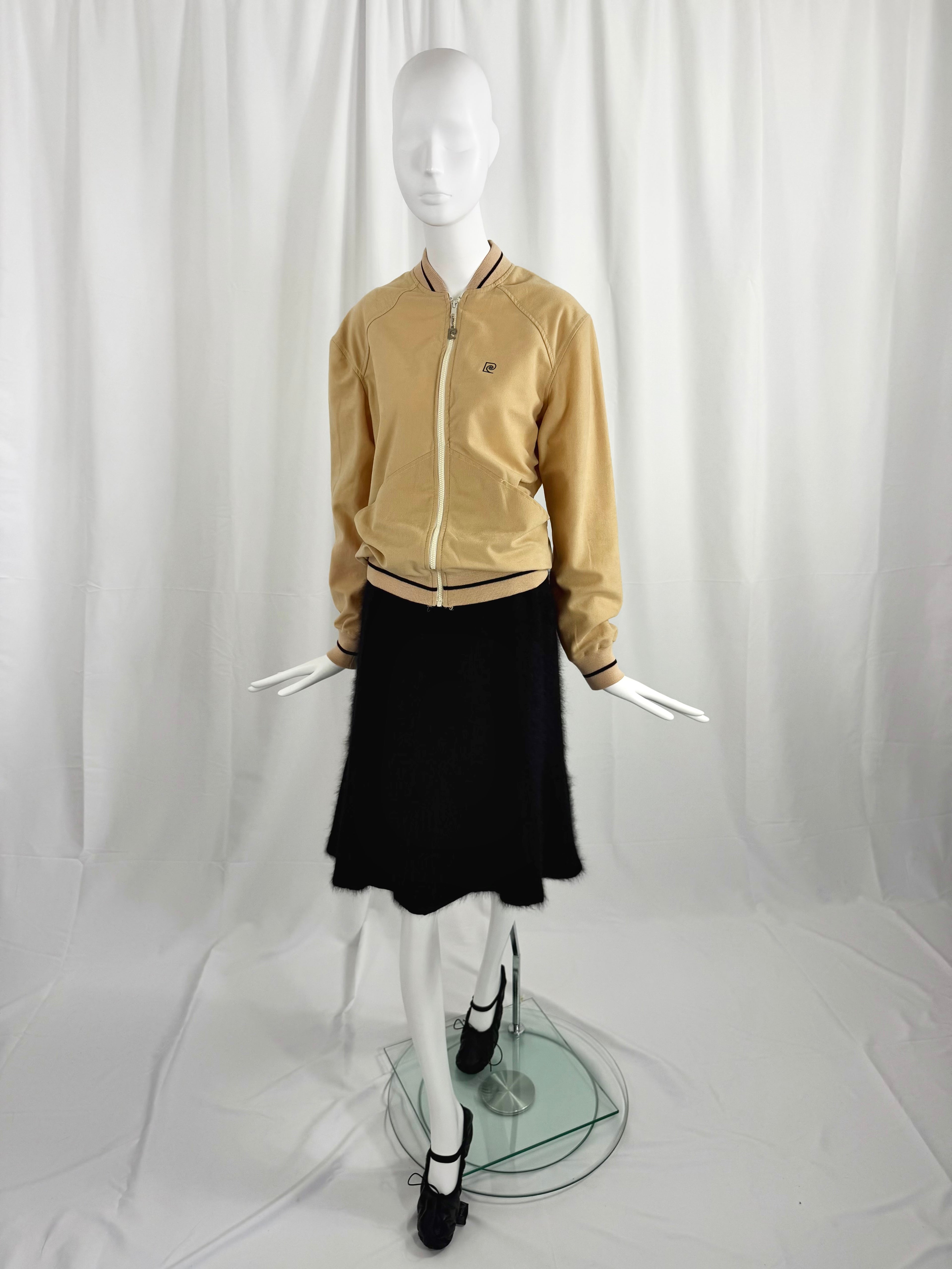 Vintage Black Angora Skirt
