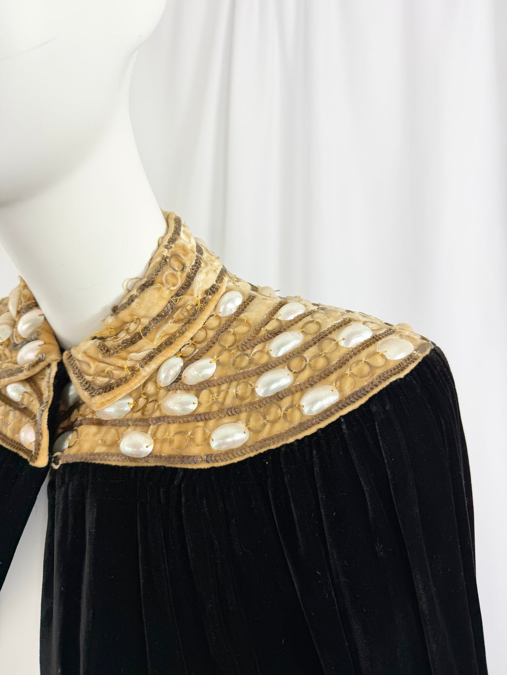 1930's Silk Velvet Cape