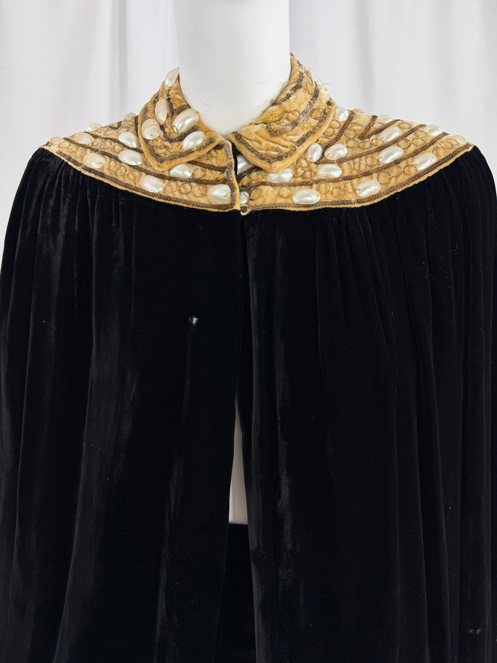 1930's Silk Velvet Cape