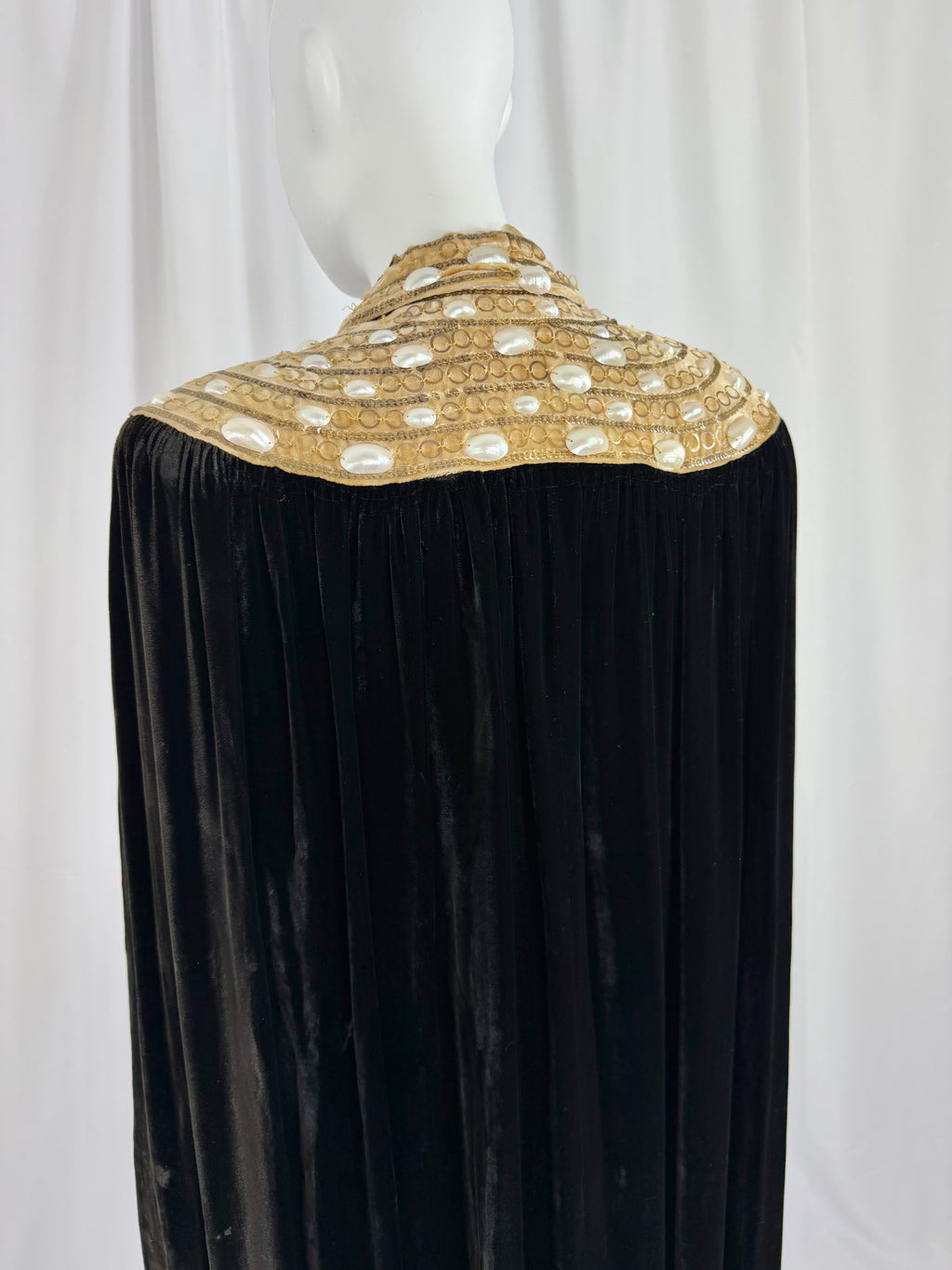 1930's Silk Velvet Cape