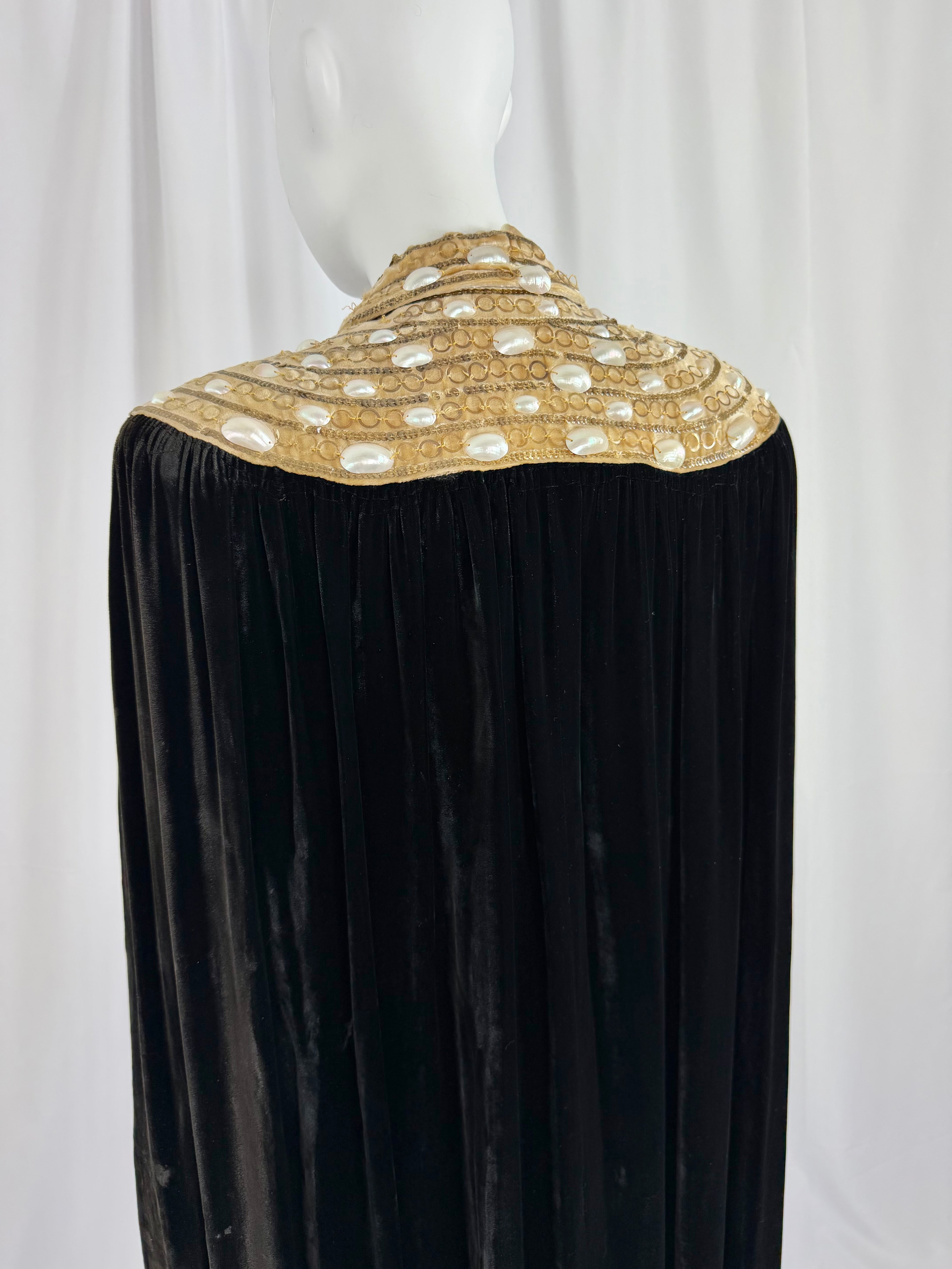 1930's Silk Velvet Cape