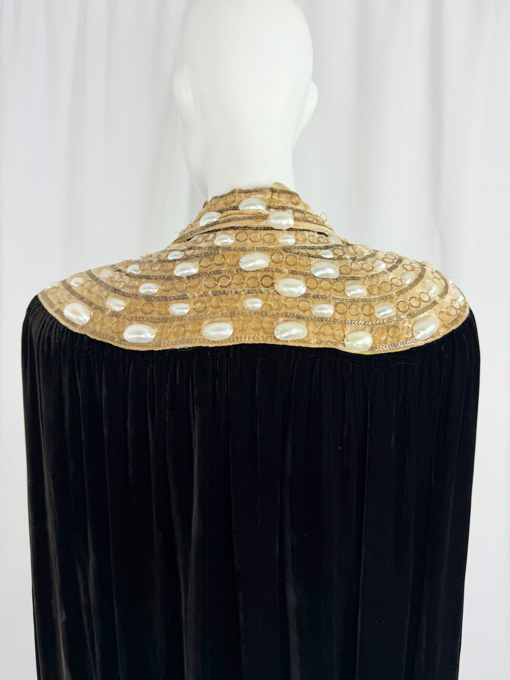 1930's Silk Velvet Cape