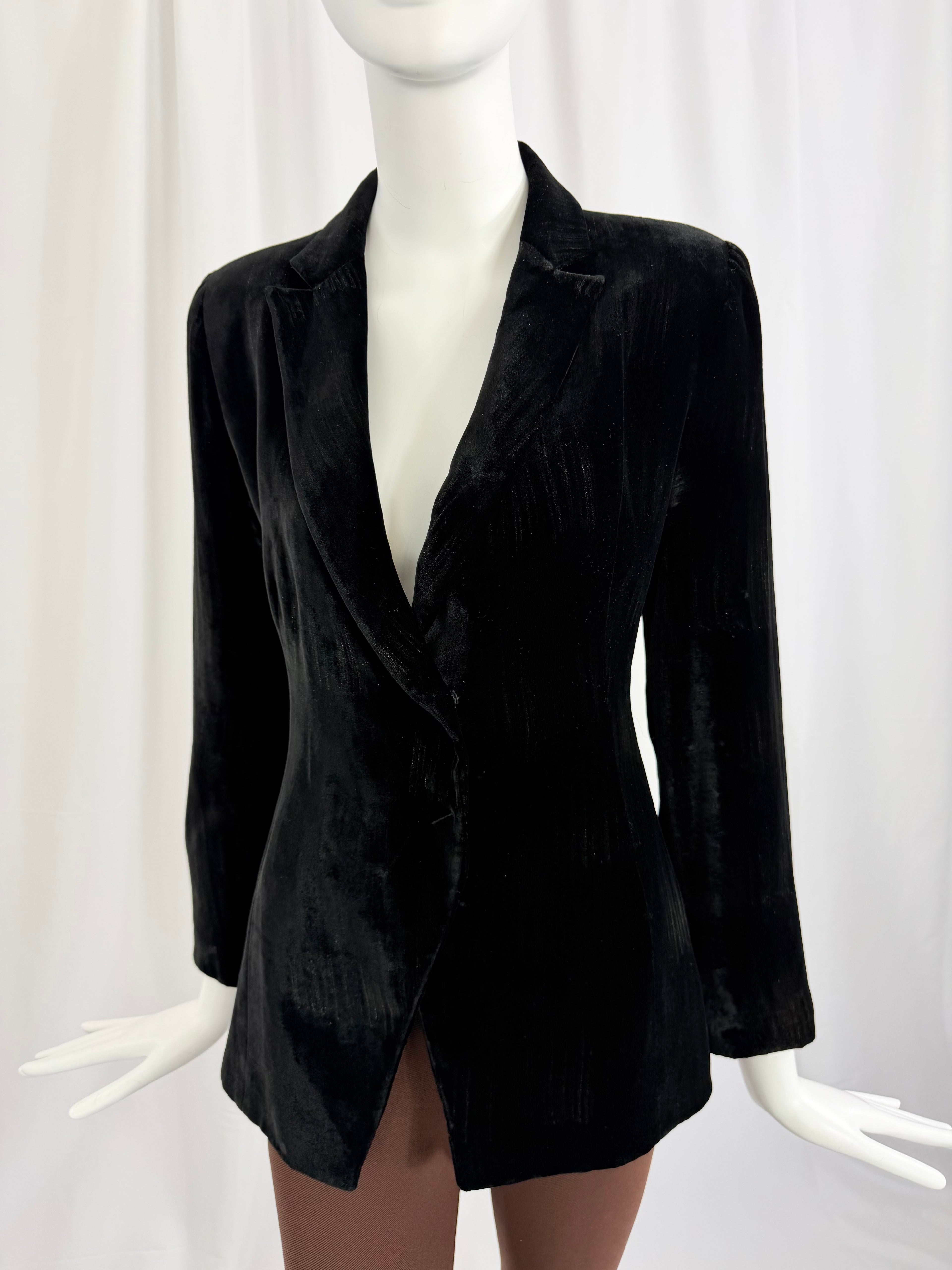 Late 90's GIORGIO ARMANI Brushed Velvet Blazer