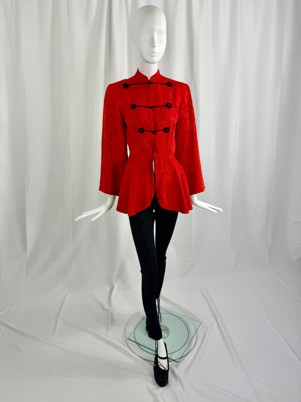 40's Silk Brocade Top