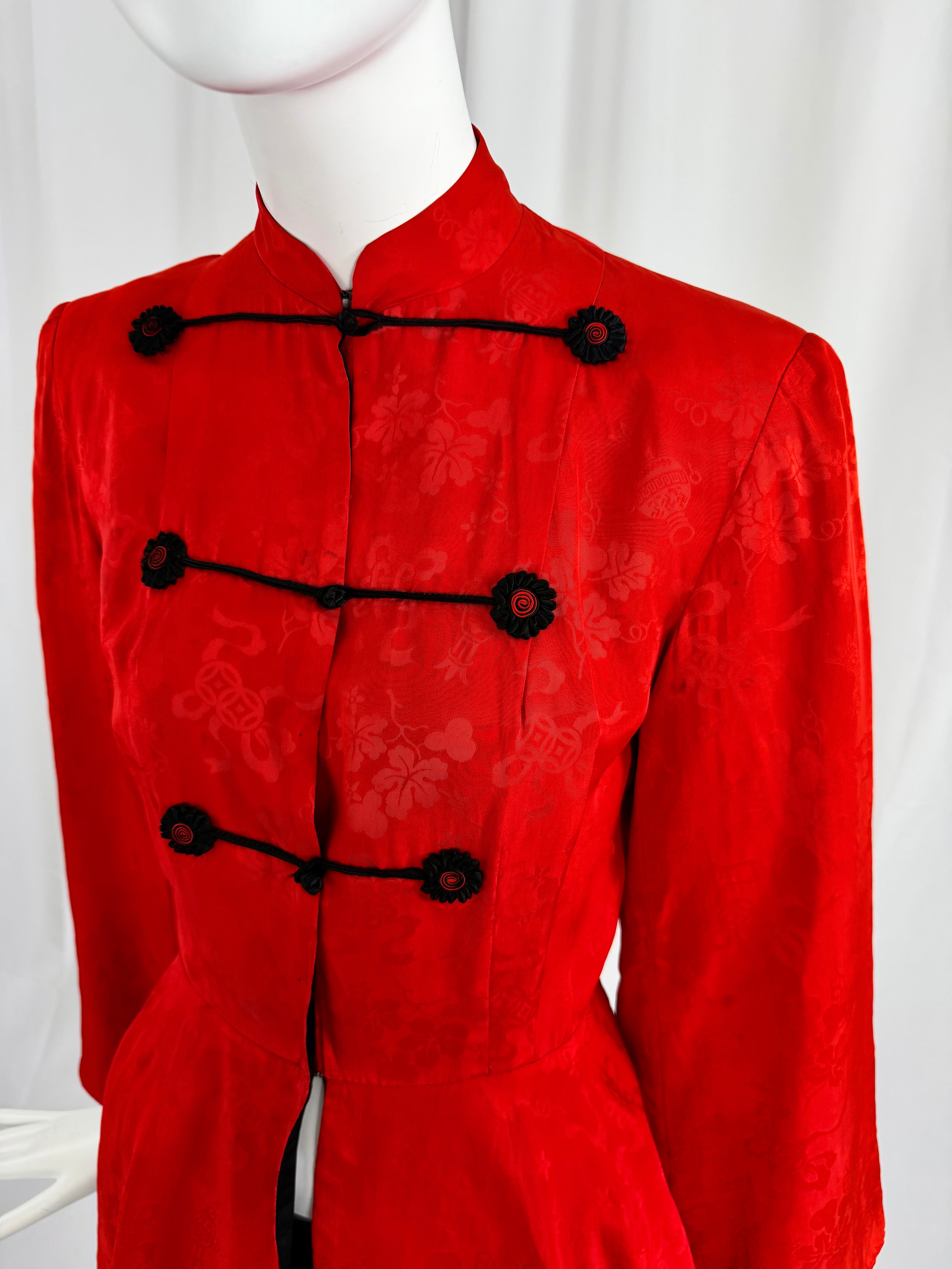 40's Silk Brocade Top
