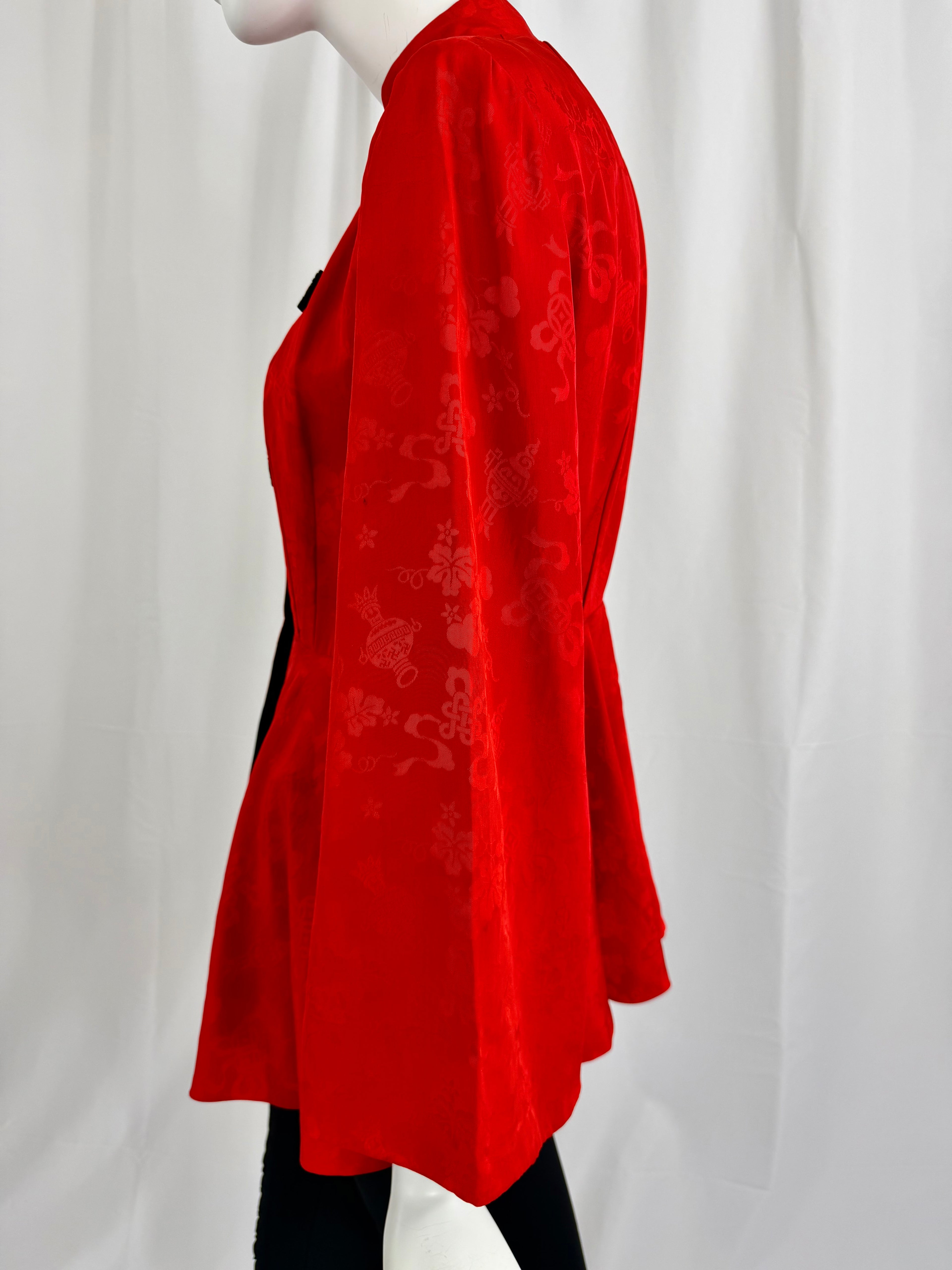 40's Silk Brocade Top